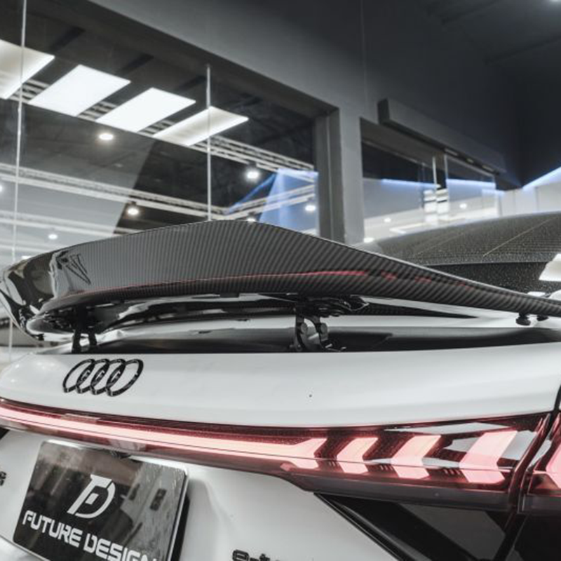 Future Design Carbon Fibre Rear Spoiler Compatible With Audi E-Tron GT