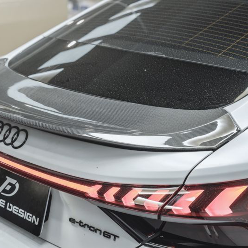 Future Design Carbon Fibre Rear Spoiler Compatible With Audi E-Tron GT