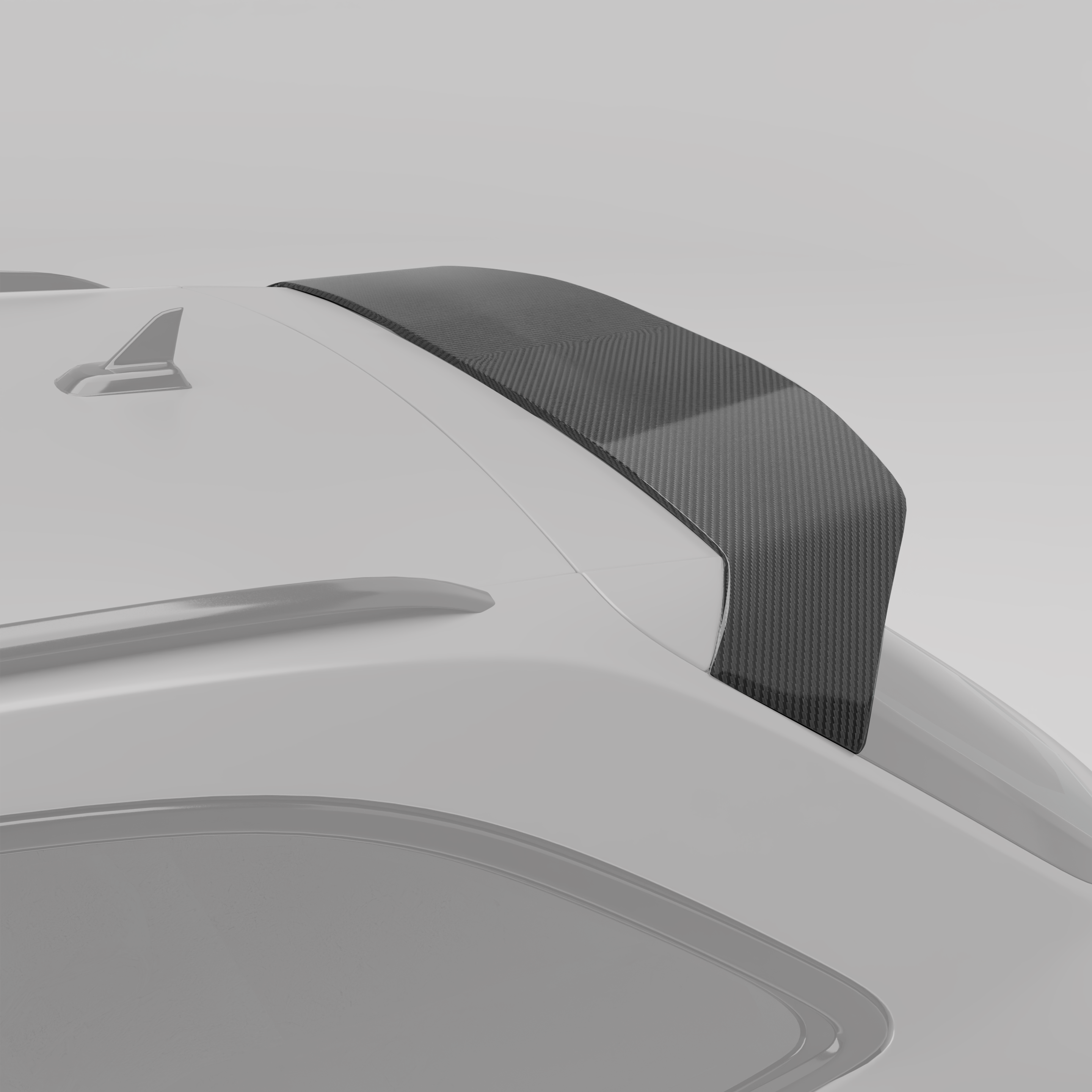 RevoZport Carbon Fiber Roof Spoiler Compatible With Audi RS4 B9.5 Facelift