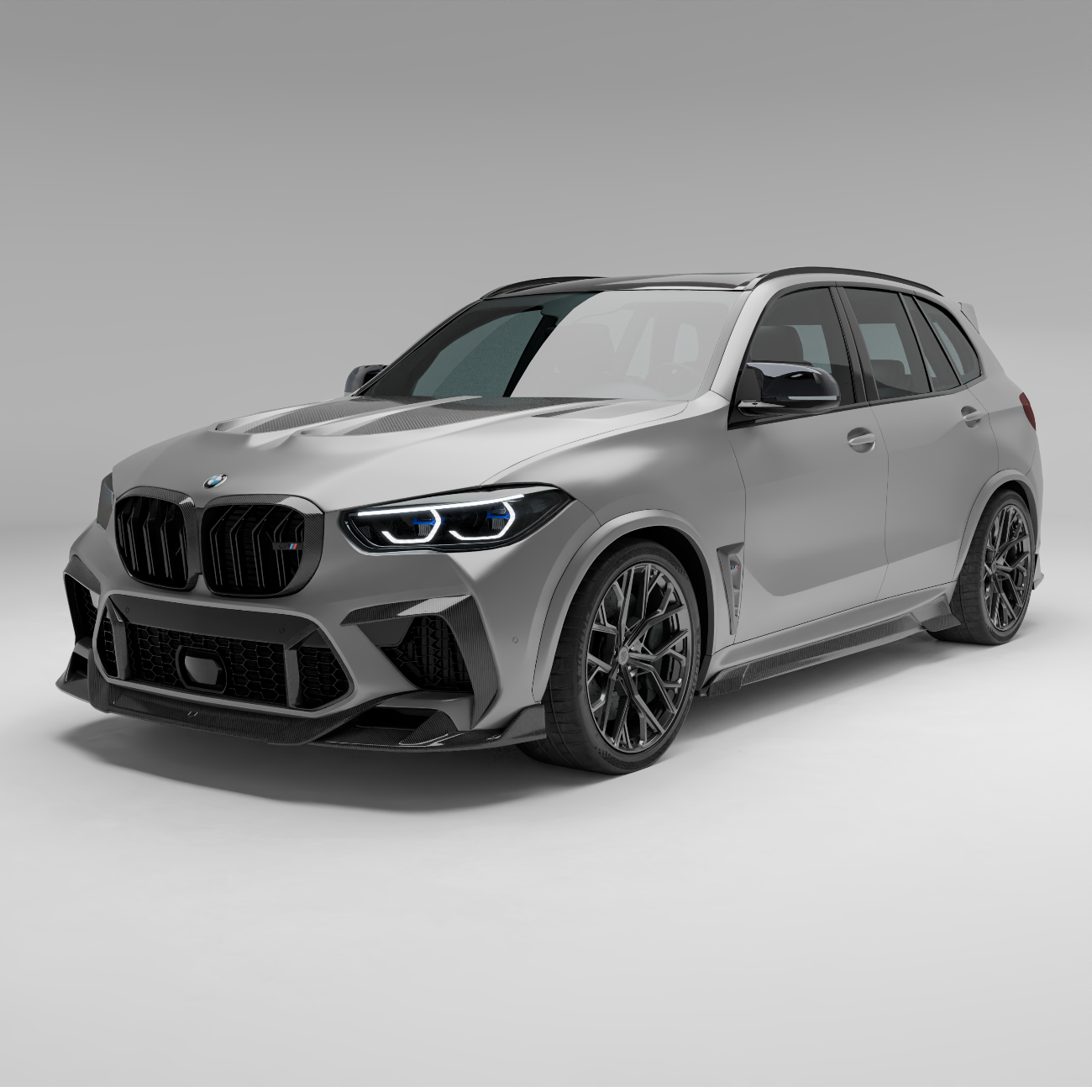 RevoZport Carbon Fiber Side Fender Vents Compatible With BMW X5M F95 PRE LCI