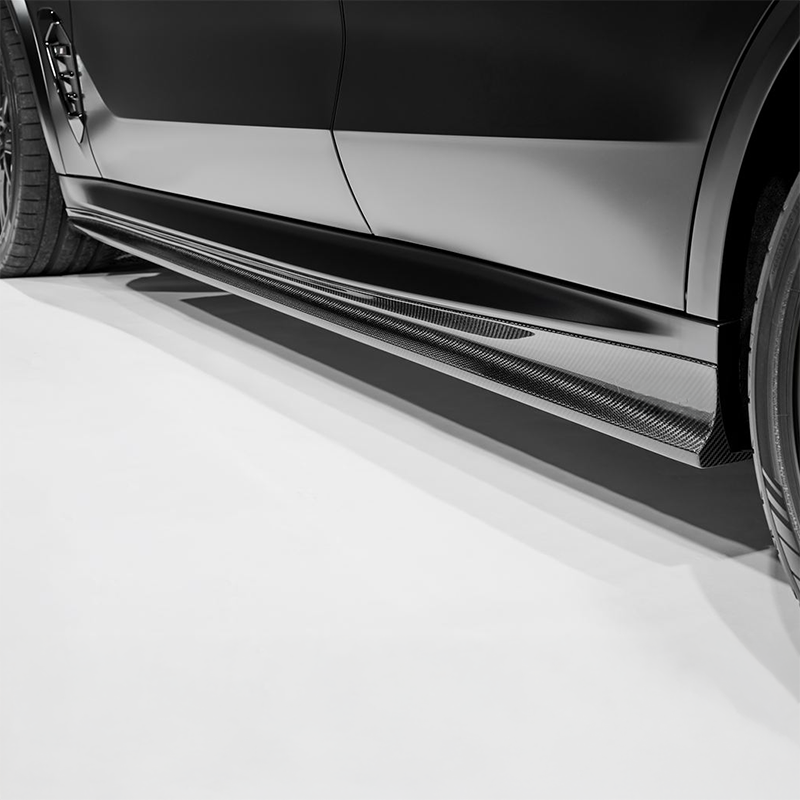 3D Design Style Carbon Fiber Side Skirts - Compatible with BMW X5M LCI (F95) - Twenty Two Tuning Side Skirts