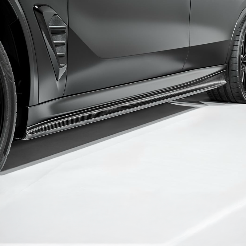 3D Design Style Carbon Fiber Side Skirts - Compatible with BMW X5M LCI (F95) - Twenty Two Tuning Side Skirts