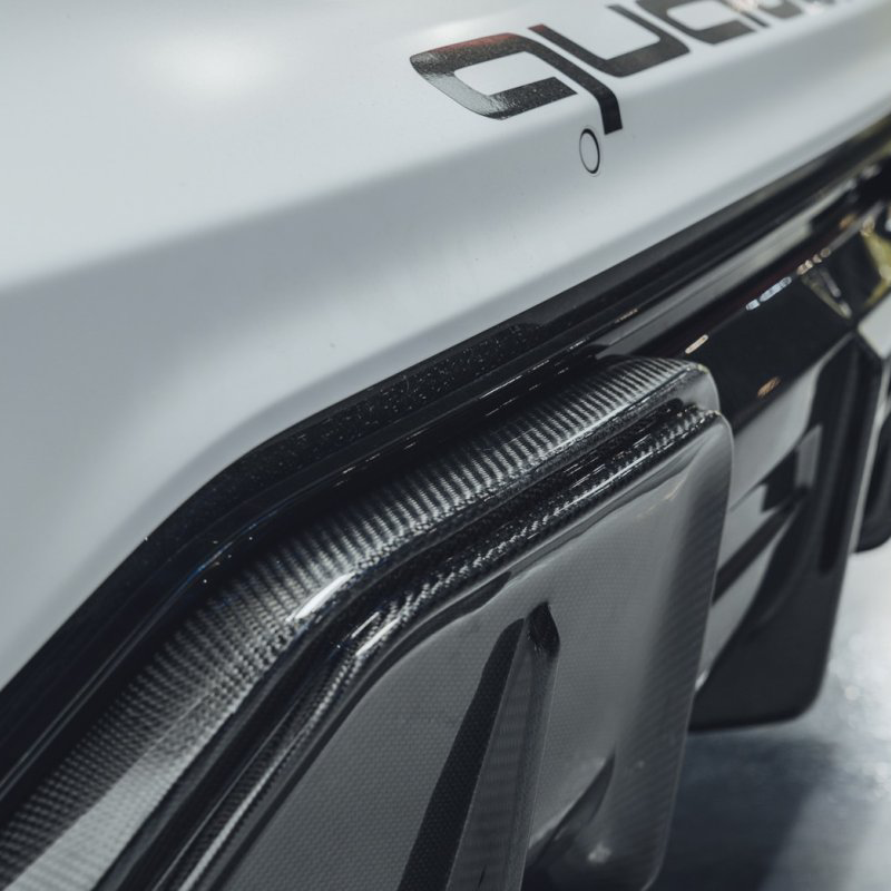 Future Design Carbon Fibre Rear Diffuser Compatible With Audi E-Tron GT