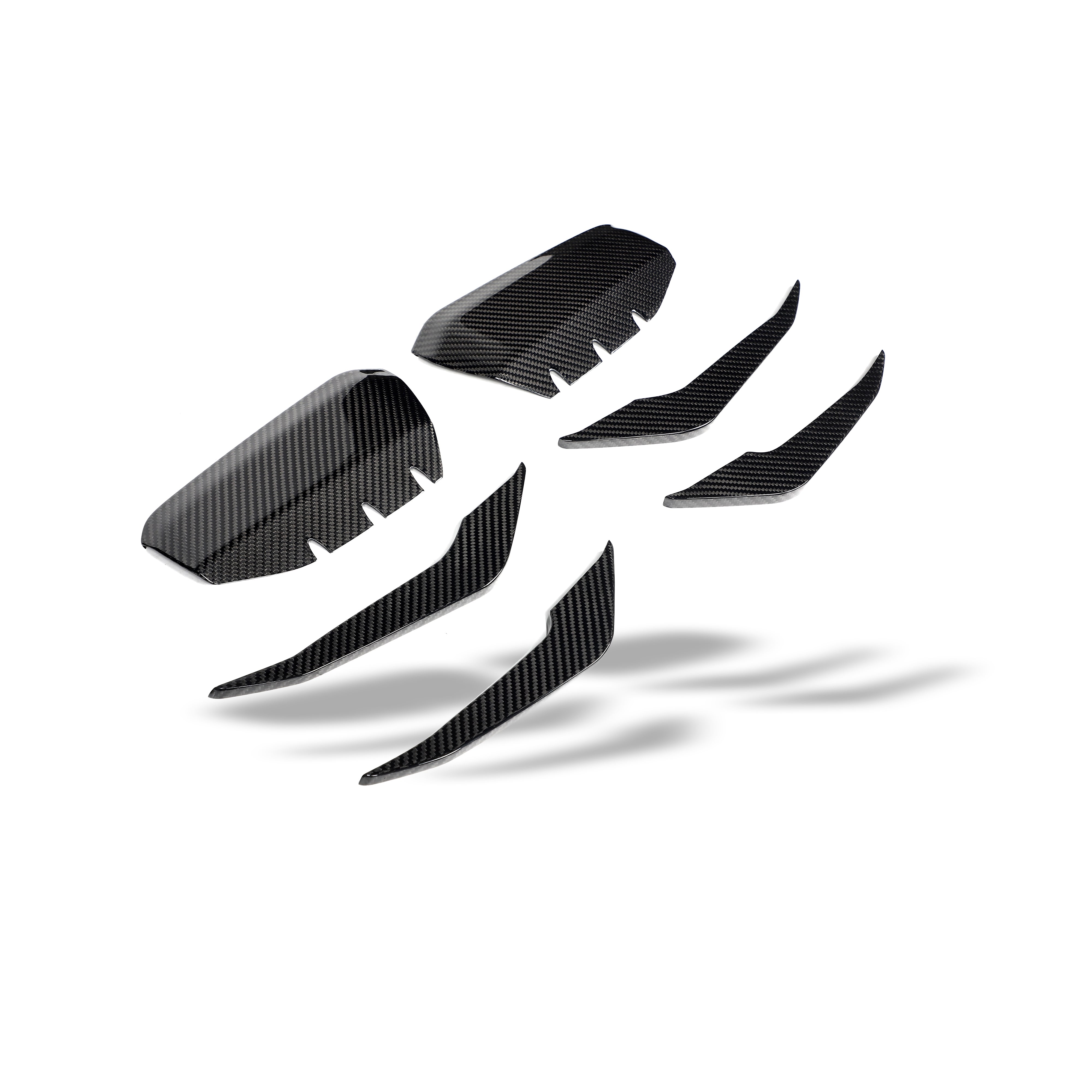 RevoZport Carbon Fiber Canards Compatible With Audi RS3 8Y Sportback