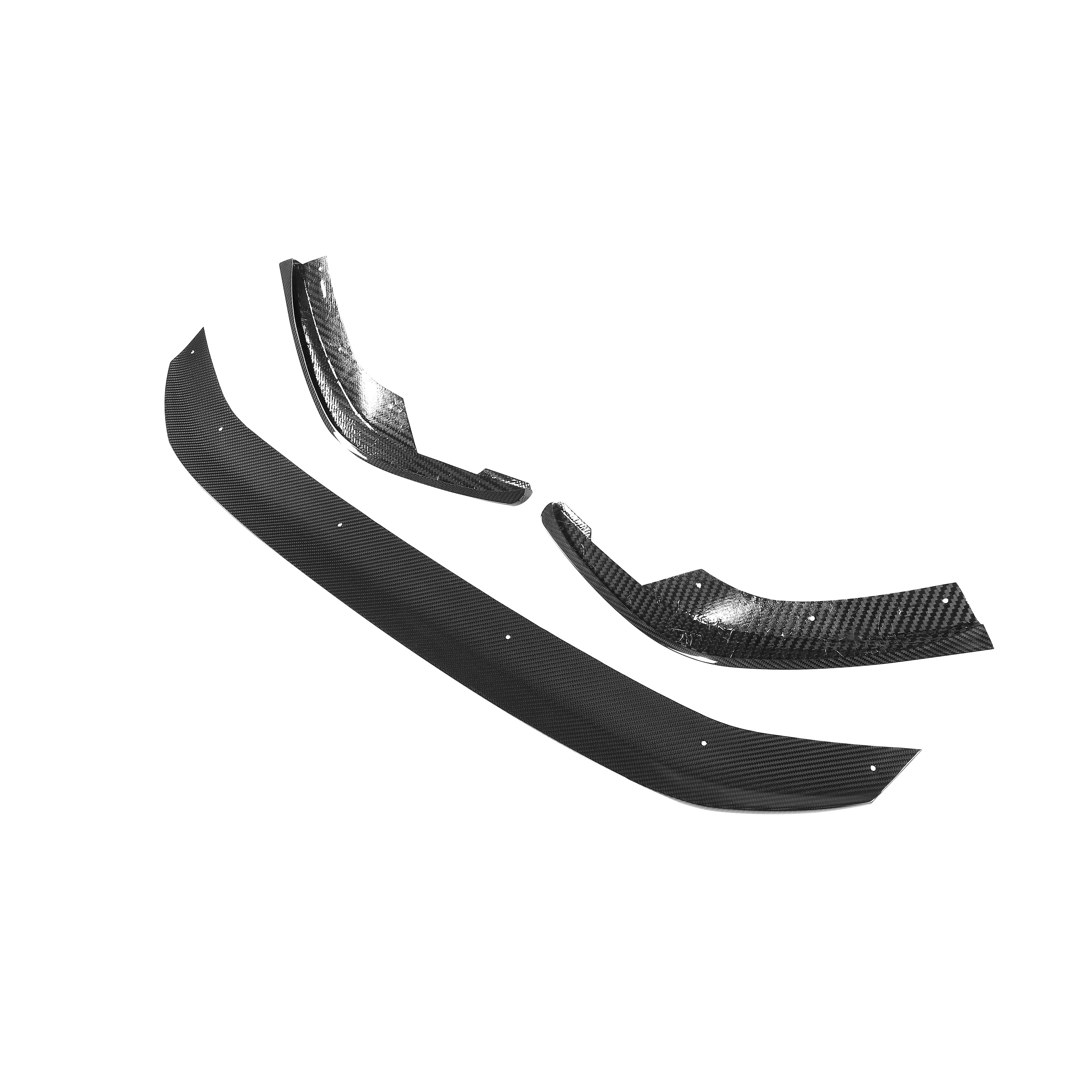 RevoZport Carbon Fiber Front Lip Compatible With Audi RS3 8Y Sportback
