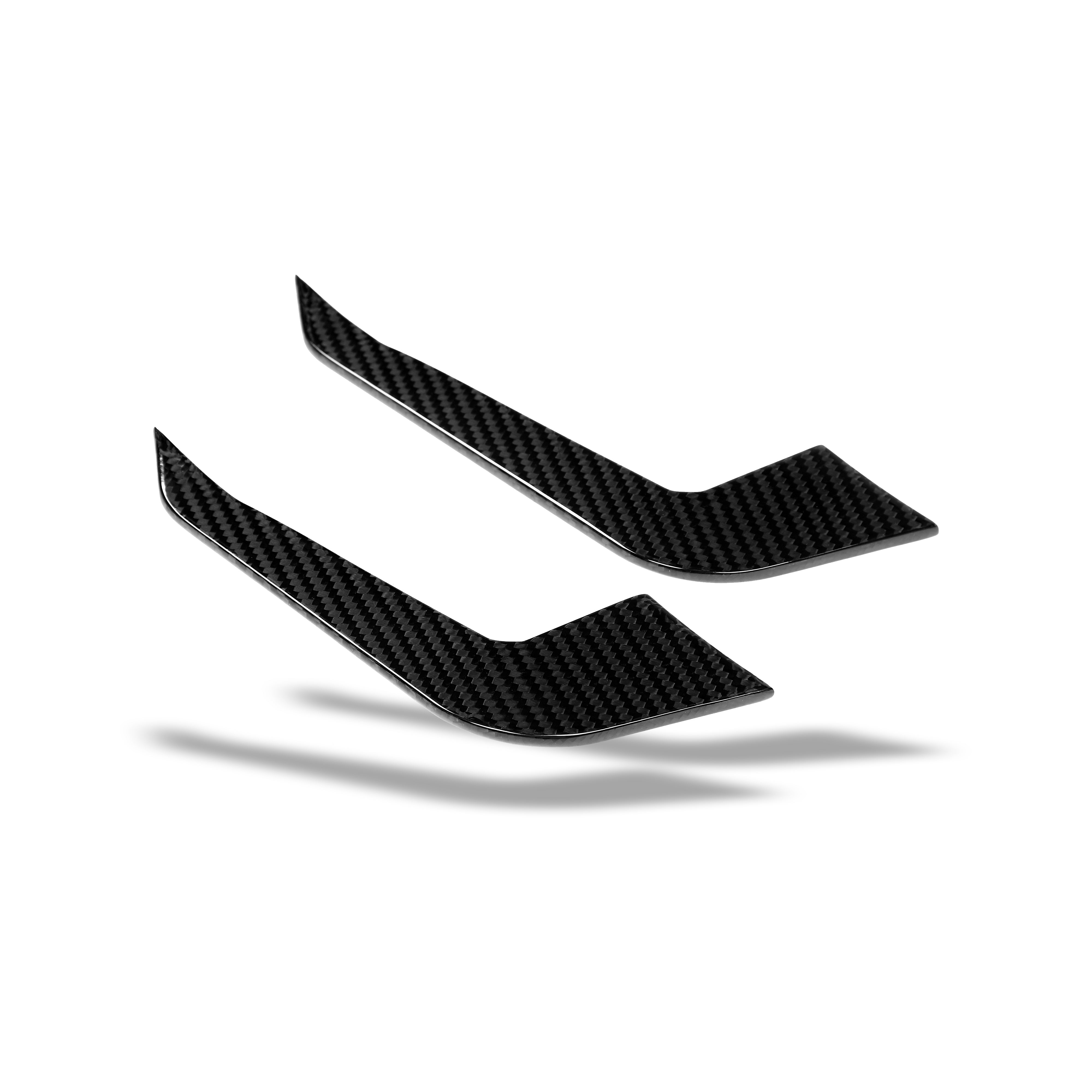 RevoZport Carbon Fiber Canards Compatible With Audi RS5 B9.5 Facelift Sportback