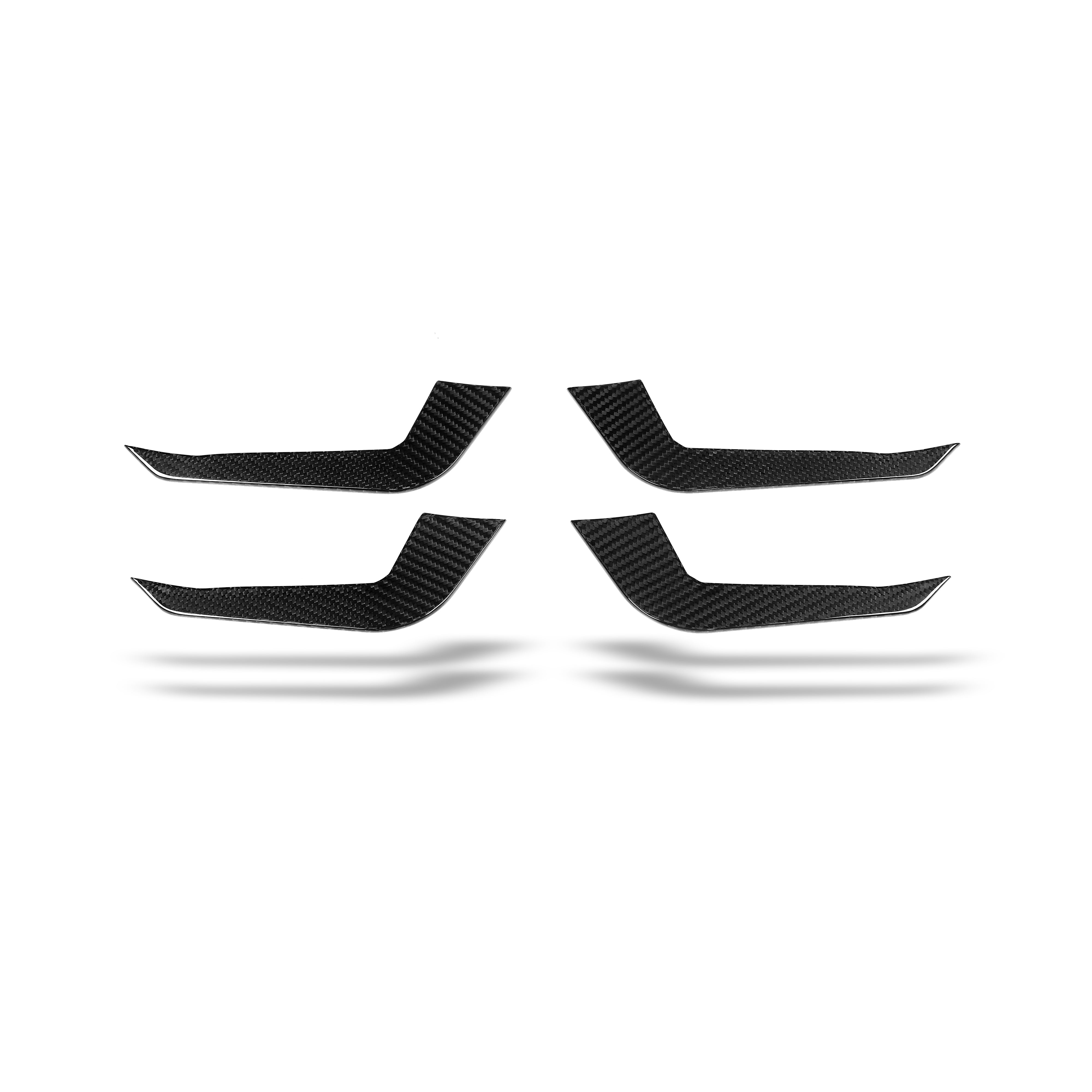 RevoZport Carbon Fiber Canards Compatible With Audi RS5 B9.5 Coupe