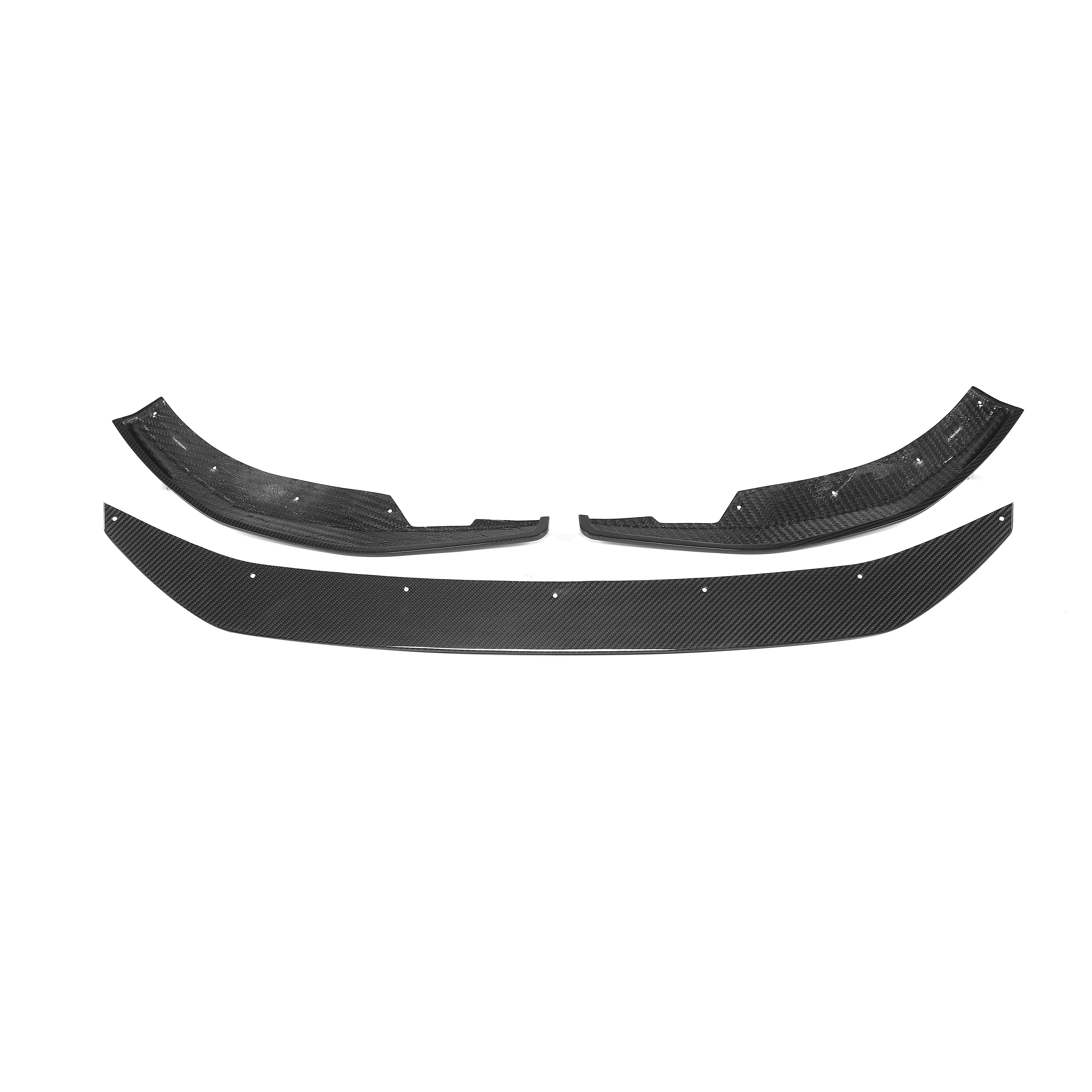 RevoZport Carbon Fiber Front Lip Compatible With Audi RS5 B9.5 Facelift Sportback