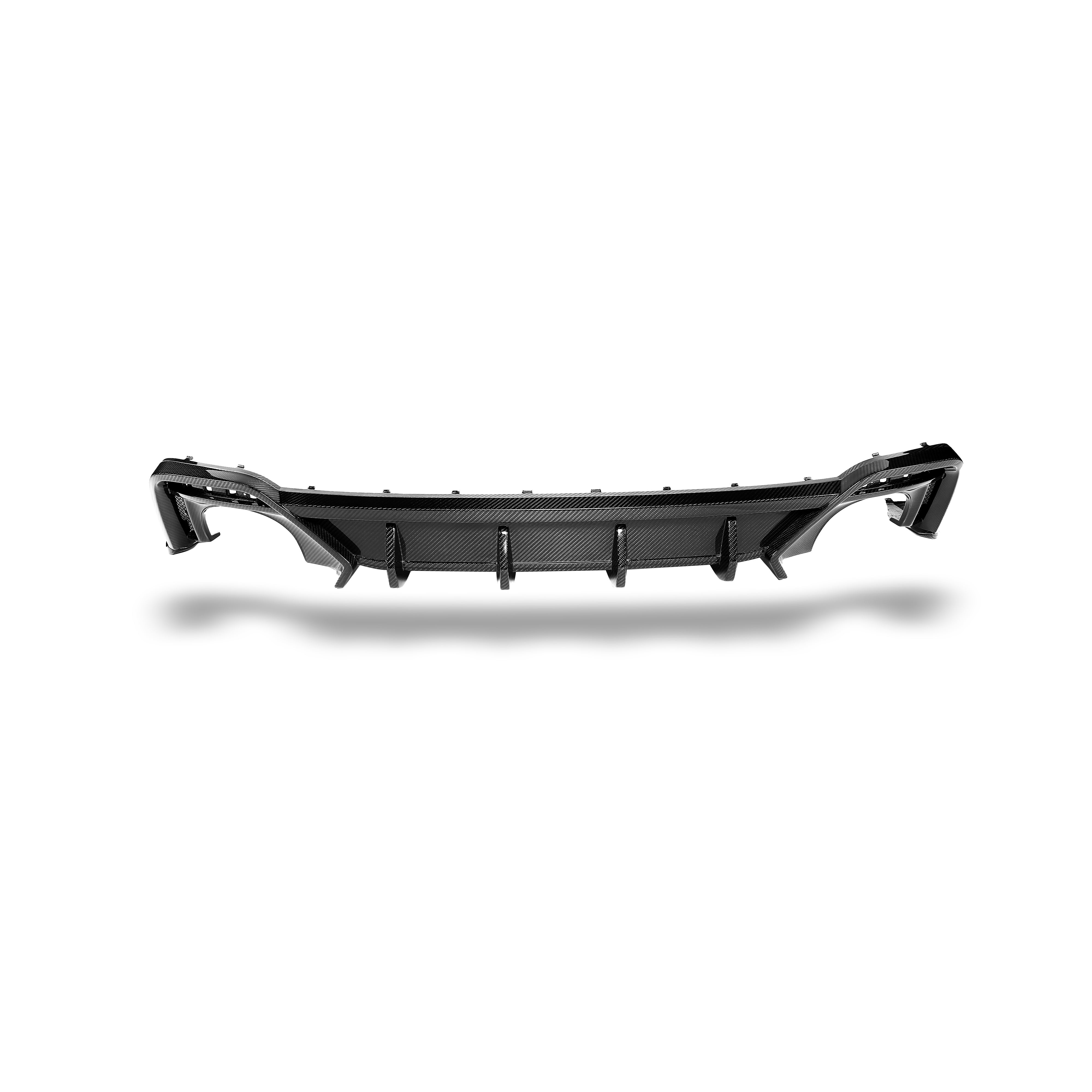 RevoZport Carbon Fiber Rear Diffuser Compatible With Audi RS5 B9.5 Facelift Sportback