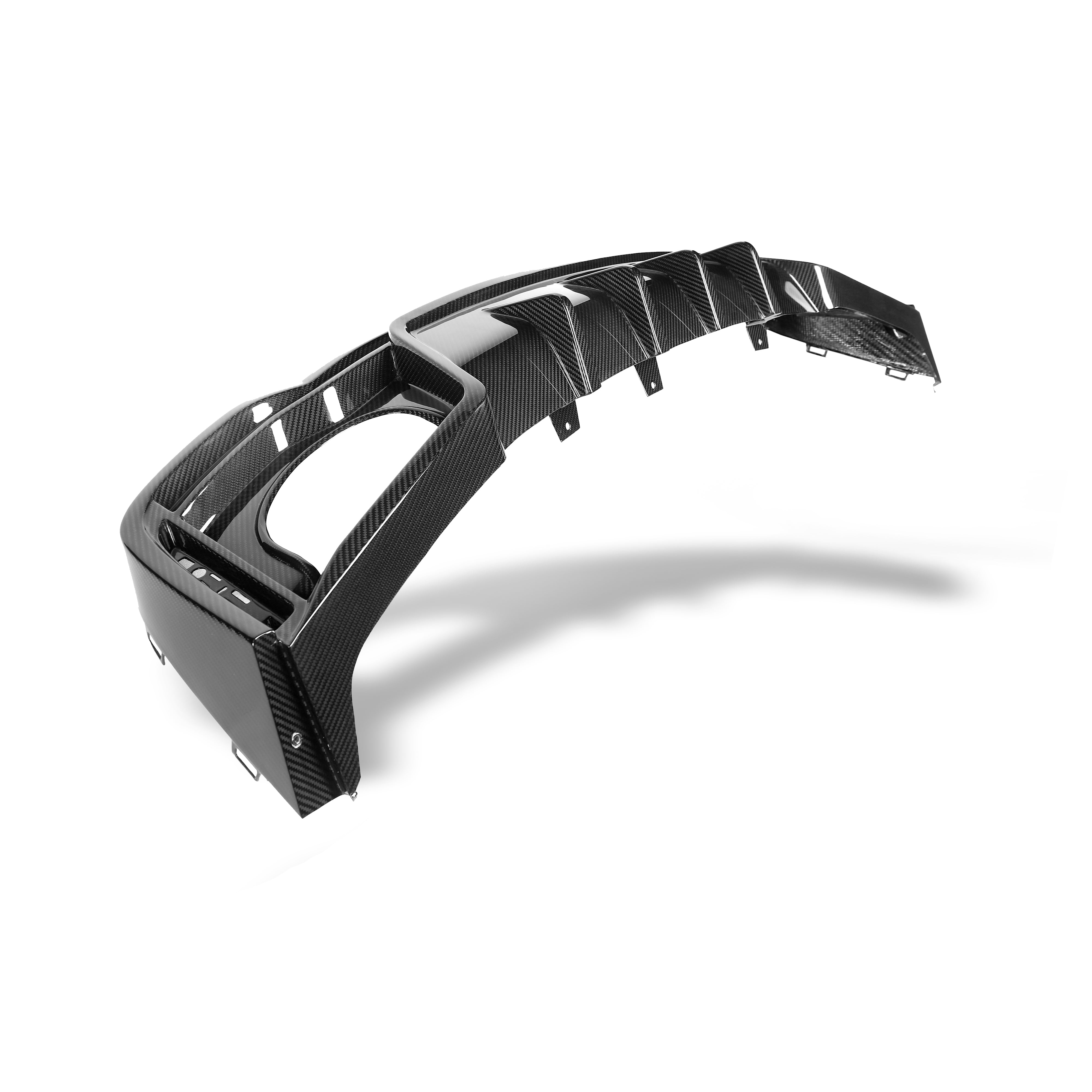 RevoZport Carbon Fiber Rear Diffuser Compatible With Audi RS7 C8