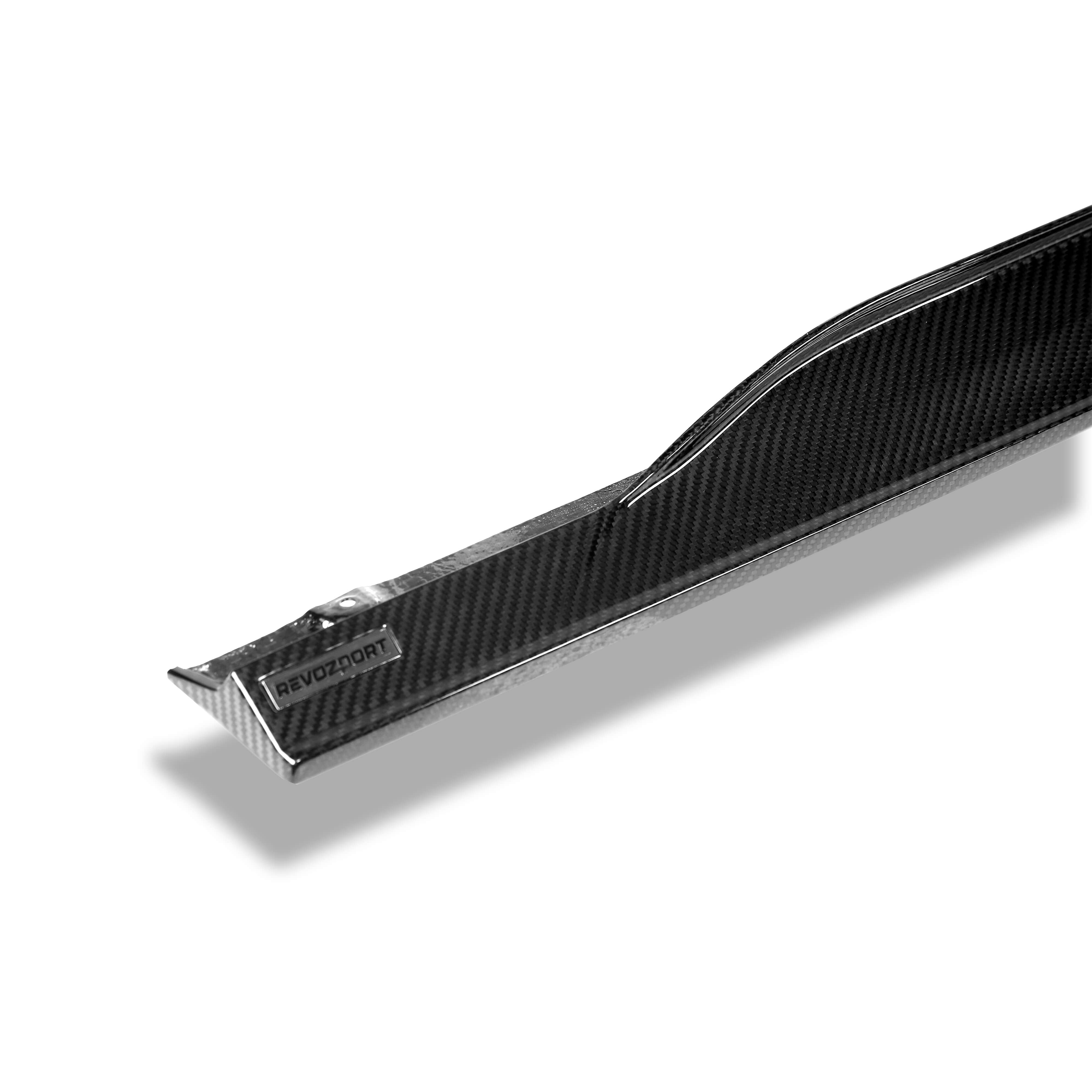 RevoZport Carbon Fiber Side Skirts Compatible With Audi RS5 B9.5 Coupe
