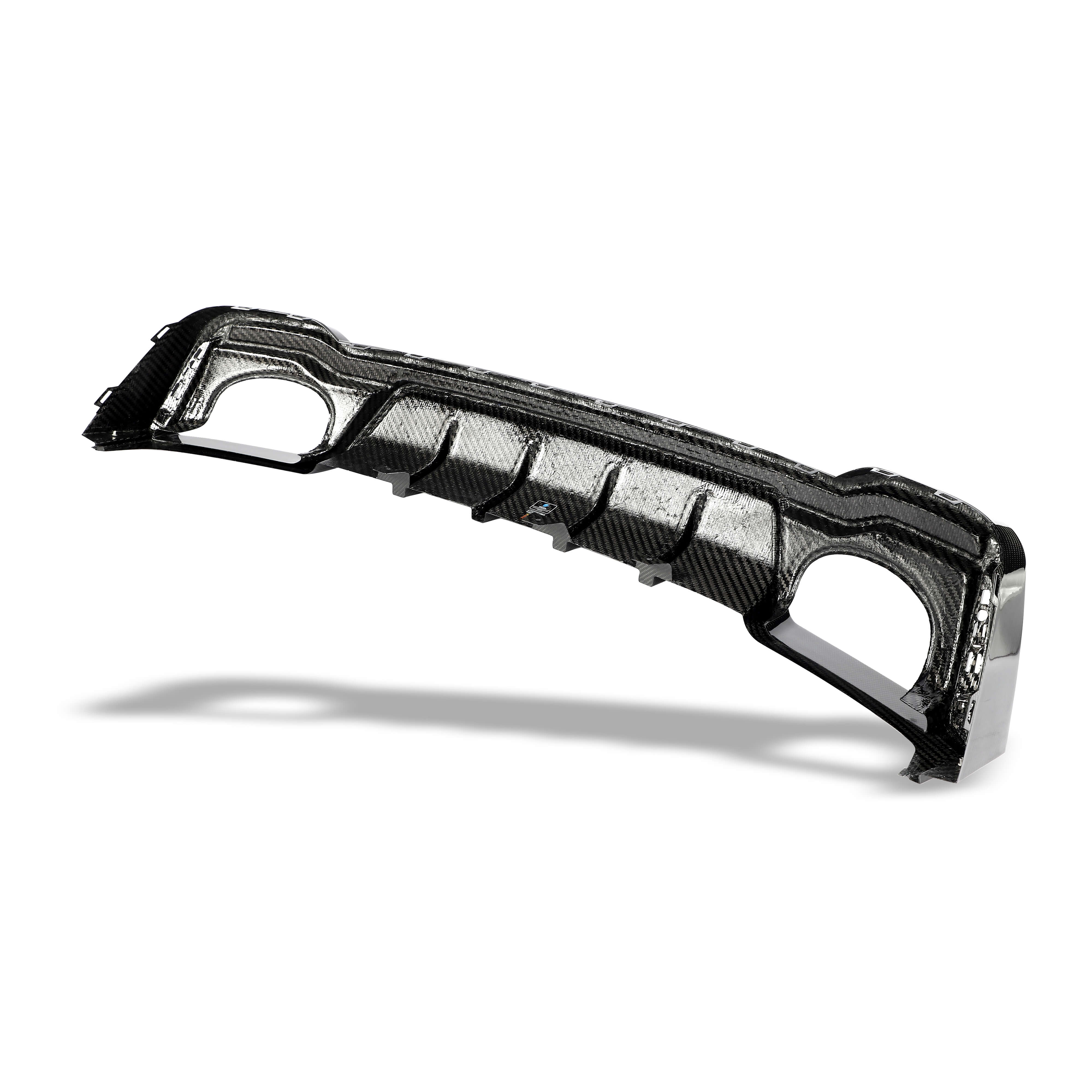 RevoZport Carbon Fiber Rear Diffuser Compatible With Audi RS6 C8