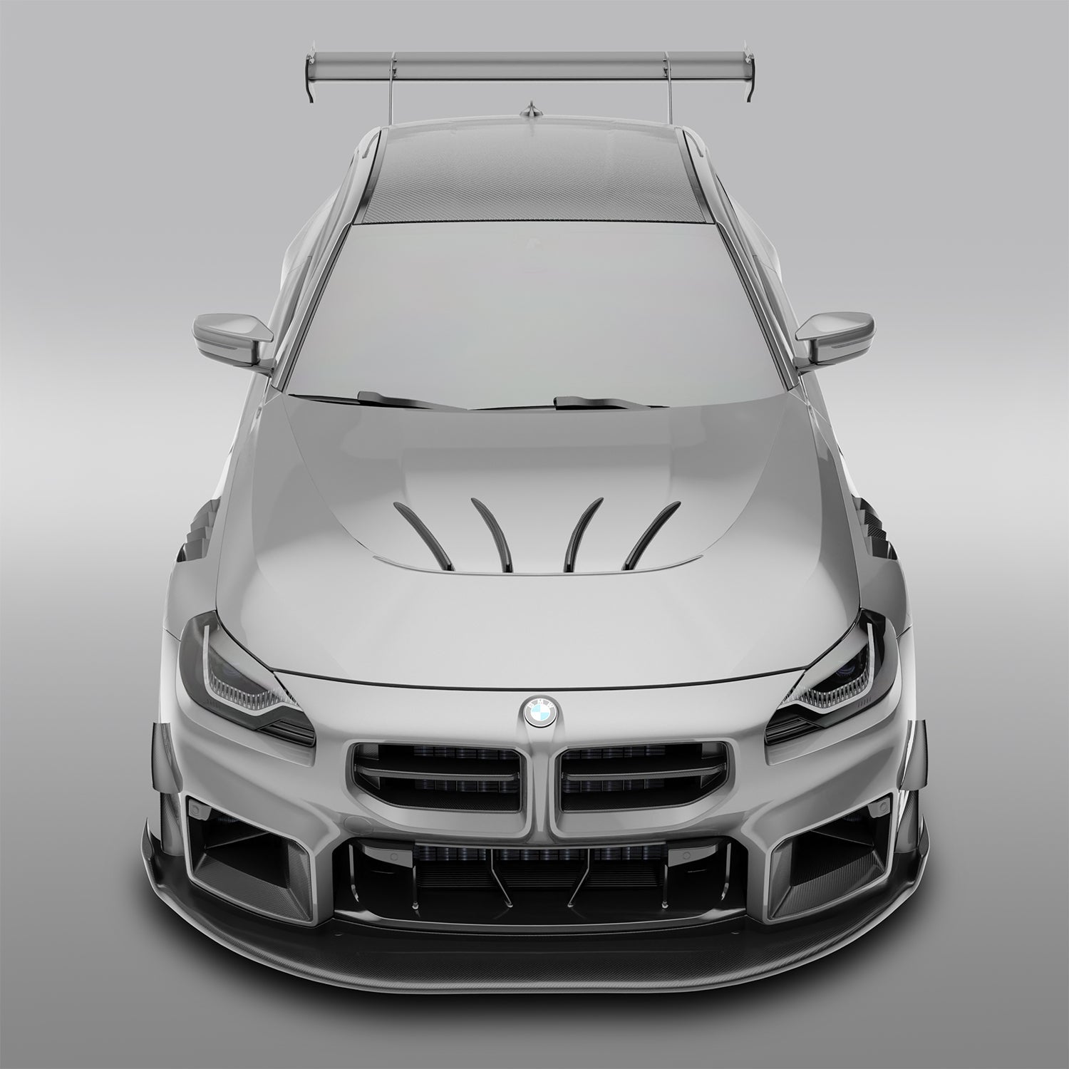RevoZport Carbon Fiber Aero Hood & Strakes Compatible With BMW M2 G87