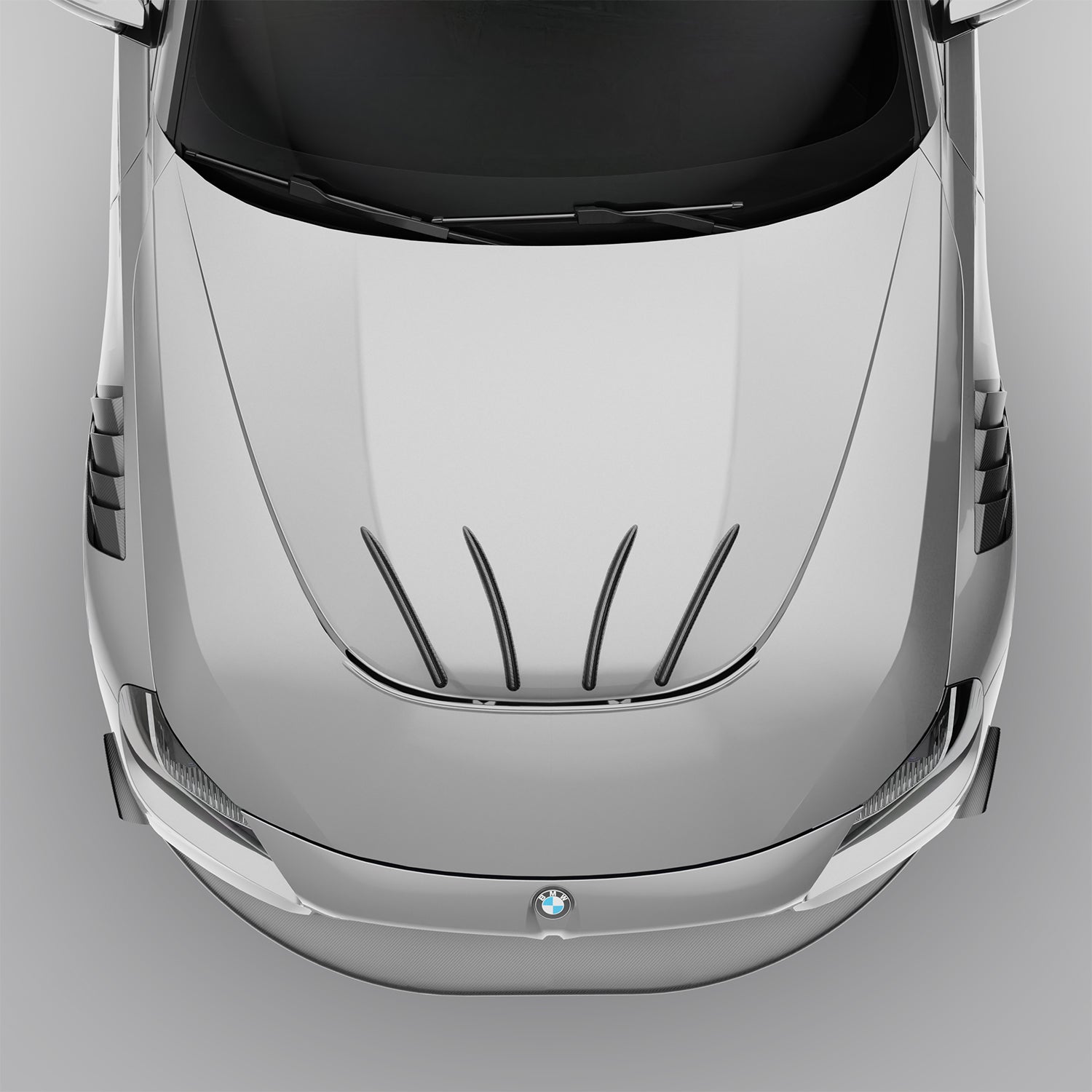 RevoZport Carbon Fiber Aero Hood & Strakes Compatible With BMW M2 G87