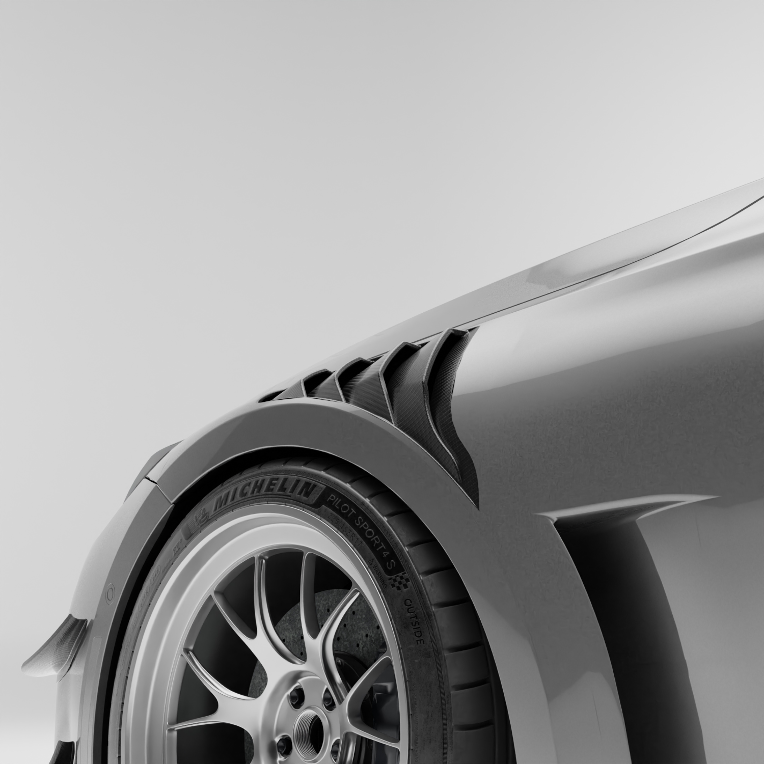 RevoZport Carbon Fiber Hybrid Front Fenders Compatible With BMW M2 G87