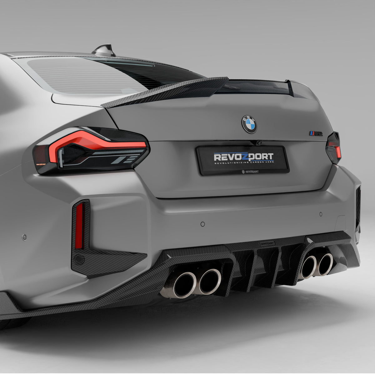 RevoZport Carbon Fiber Spoiler Compatible With BMW M2 G87