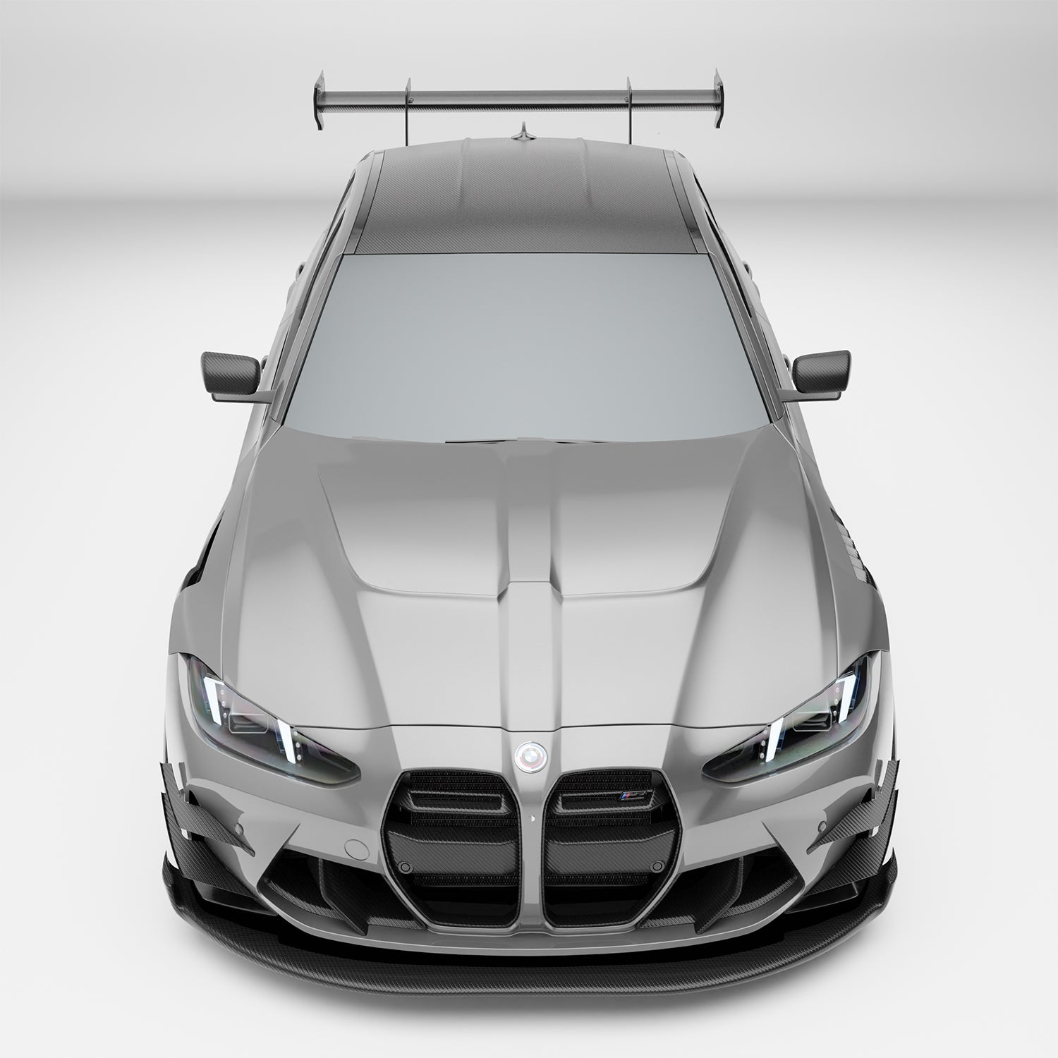 RevoZport Carbon Fiber Race Car Hood Compatible With BMW M3 G80