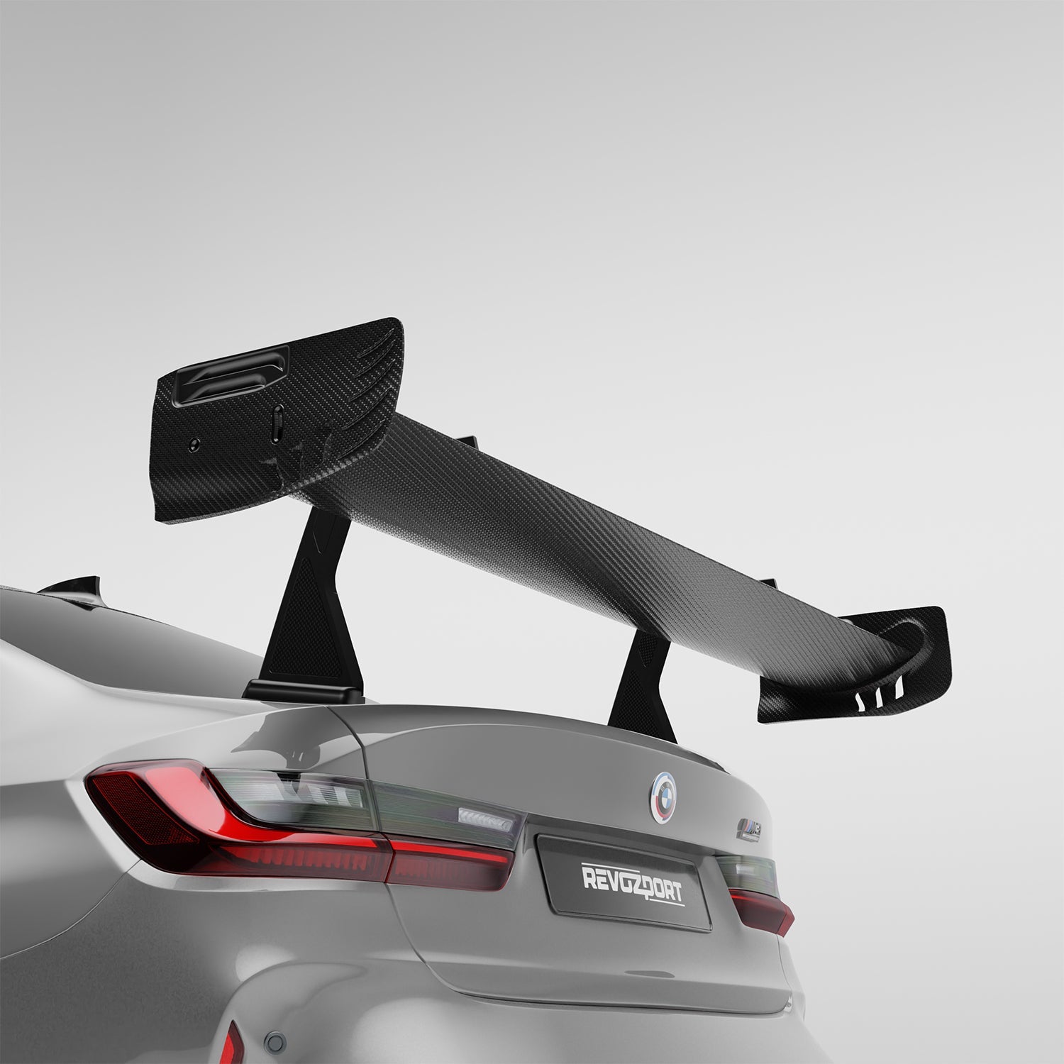 RevoZport Carbon Fiber Rear Wing Compatible With BMW M3 G80