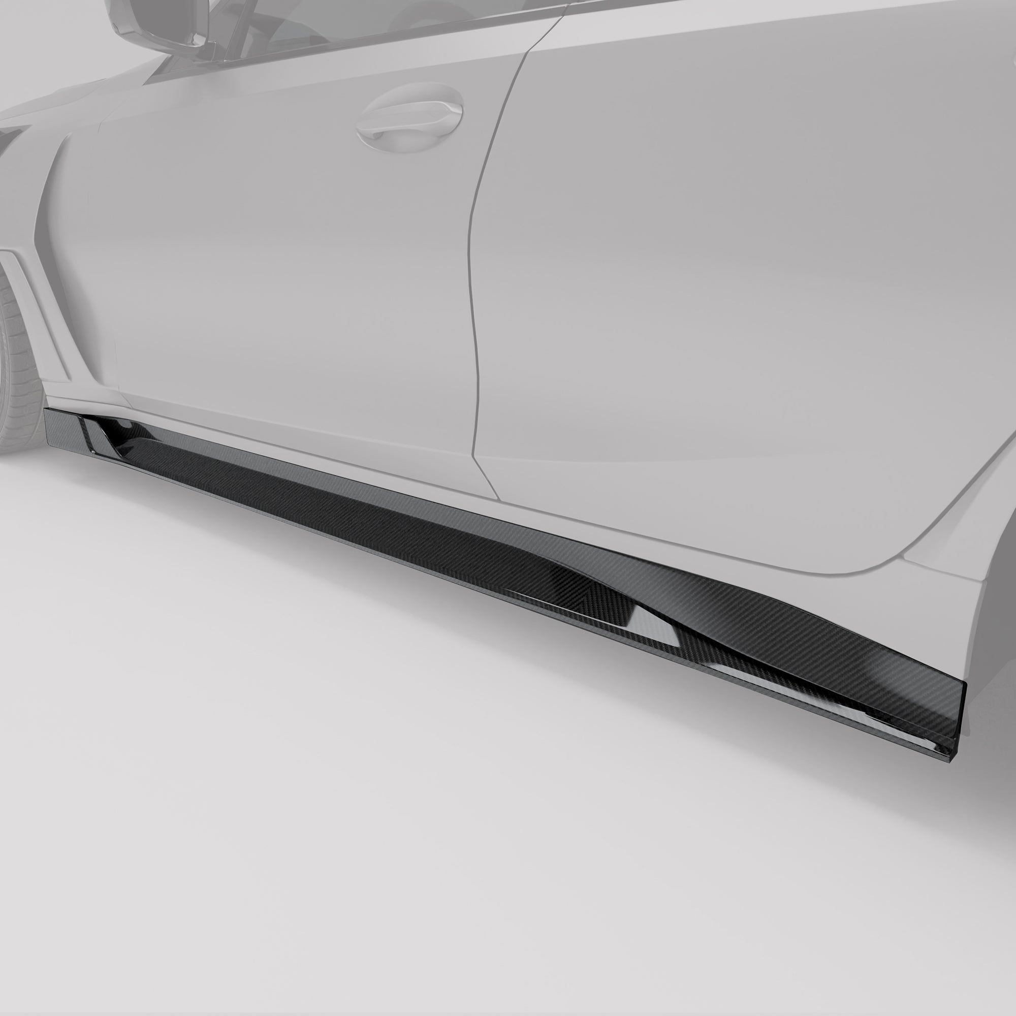RevoZport Carbon Fiber Side Skirts Compatible With BMW M3 G80