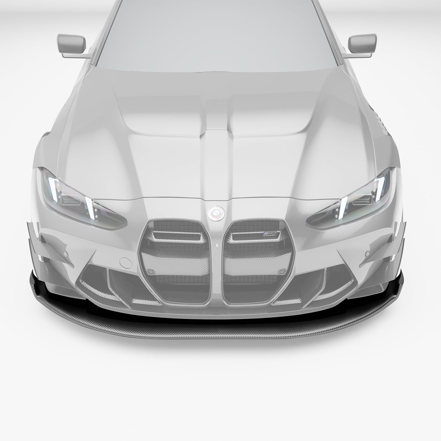 RevoZport Carbon Fiber Aero Splitter & Air Dam Compatible With BMW M3 G80