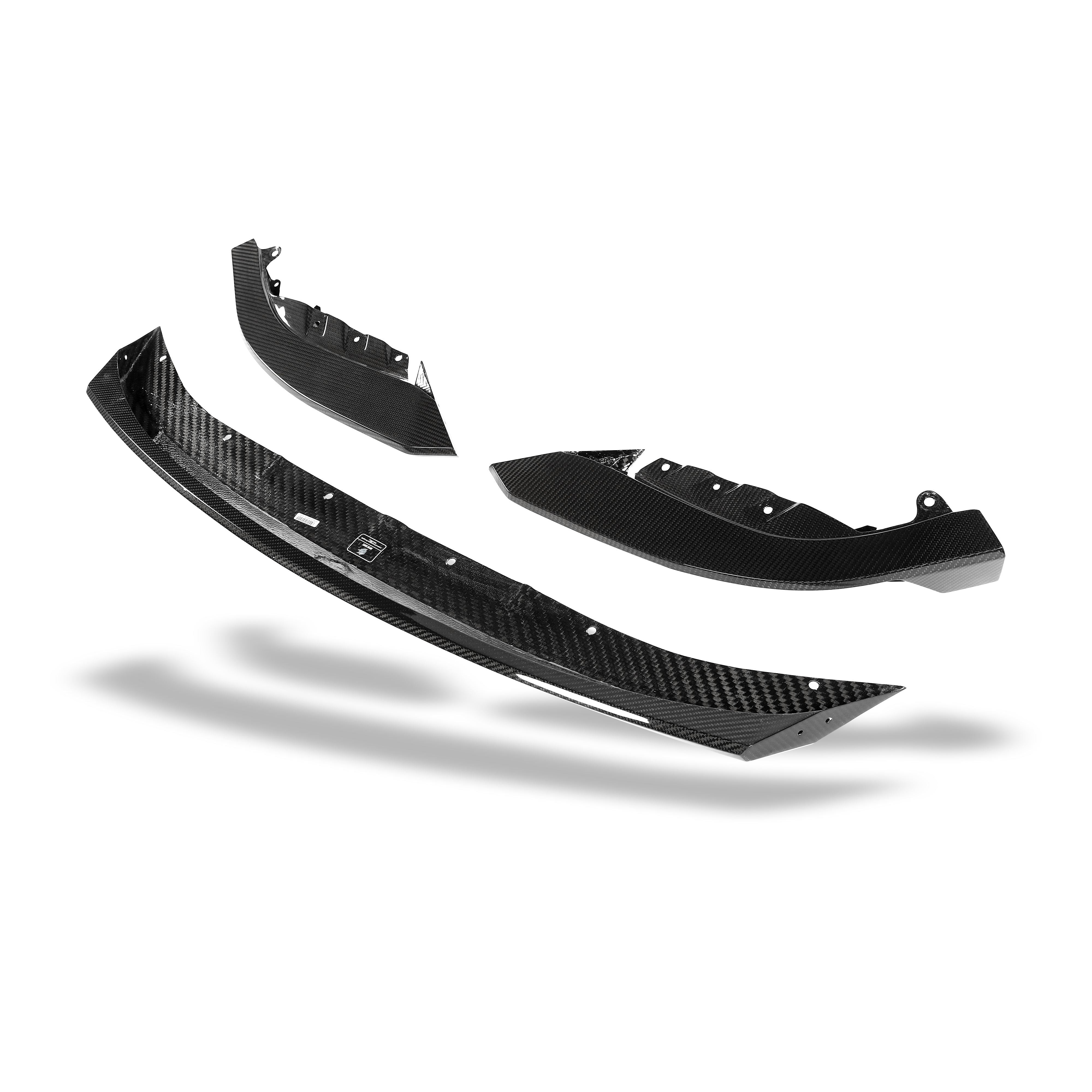 RevoZport Carbon Fiber Front Lip Compatible With BMW M3 G80