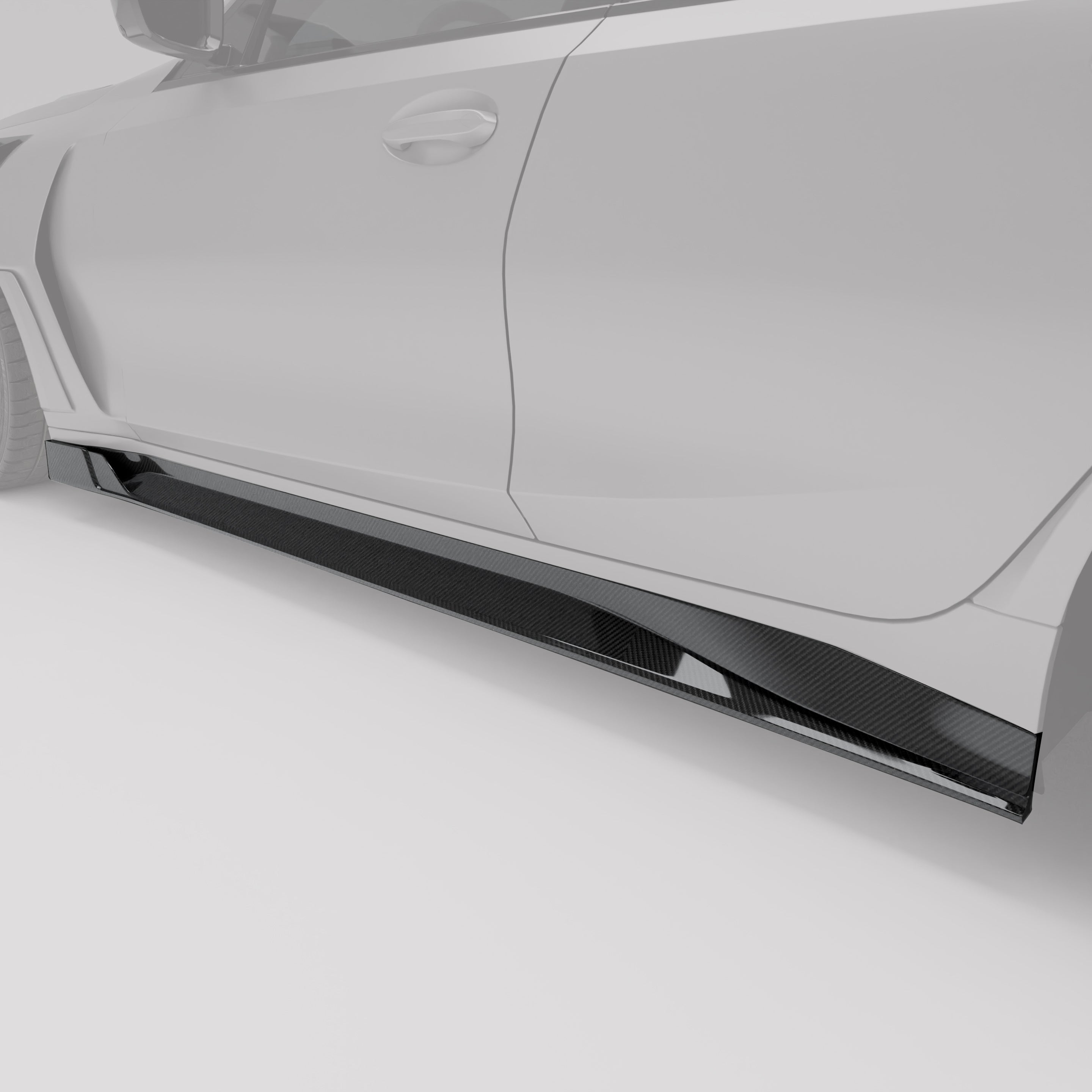 RevoZport Carbon Fiber Side Skirts Compatible With BMW M3 G81