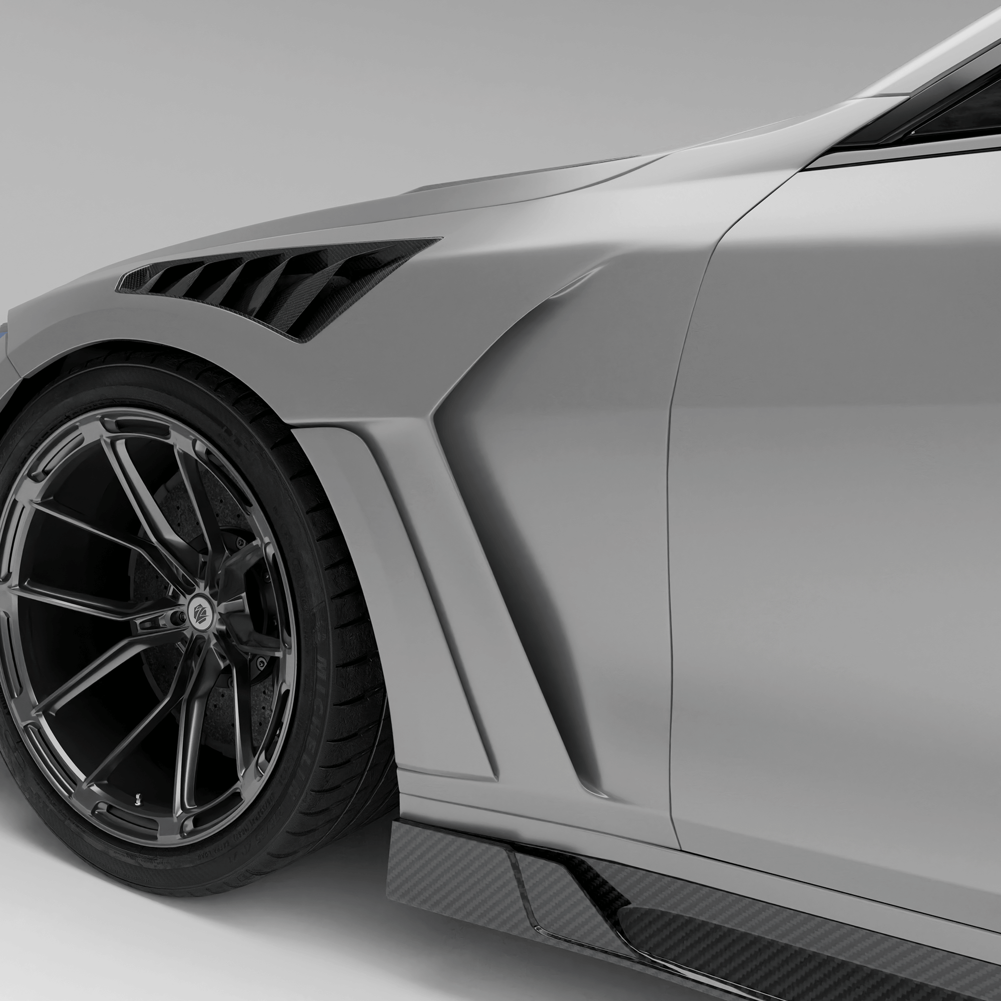 RevoZport Carbon Fiber Side Fenders Compatible With BMW M4 G82