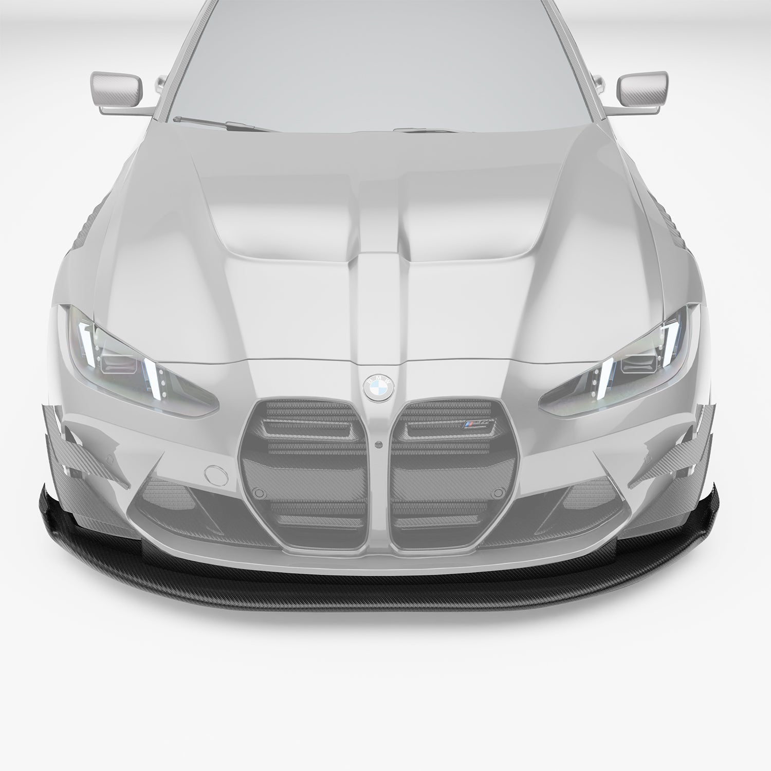 RevoZport Carbon Fiber Splitter & Air Dam Compatible With BMW M4 G82