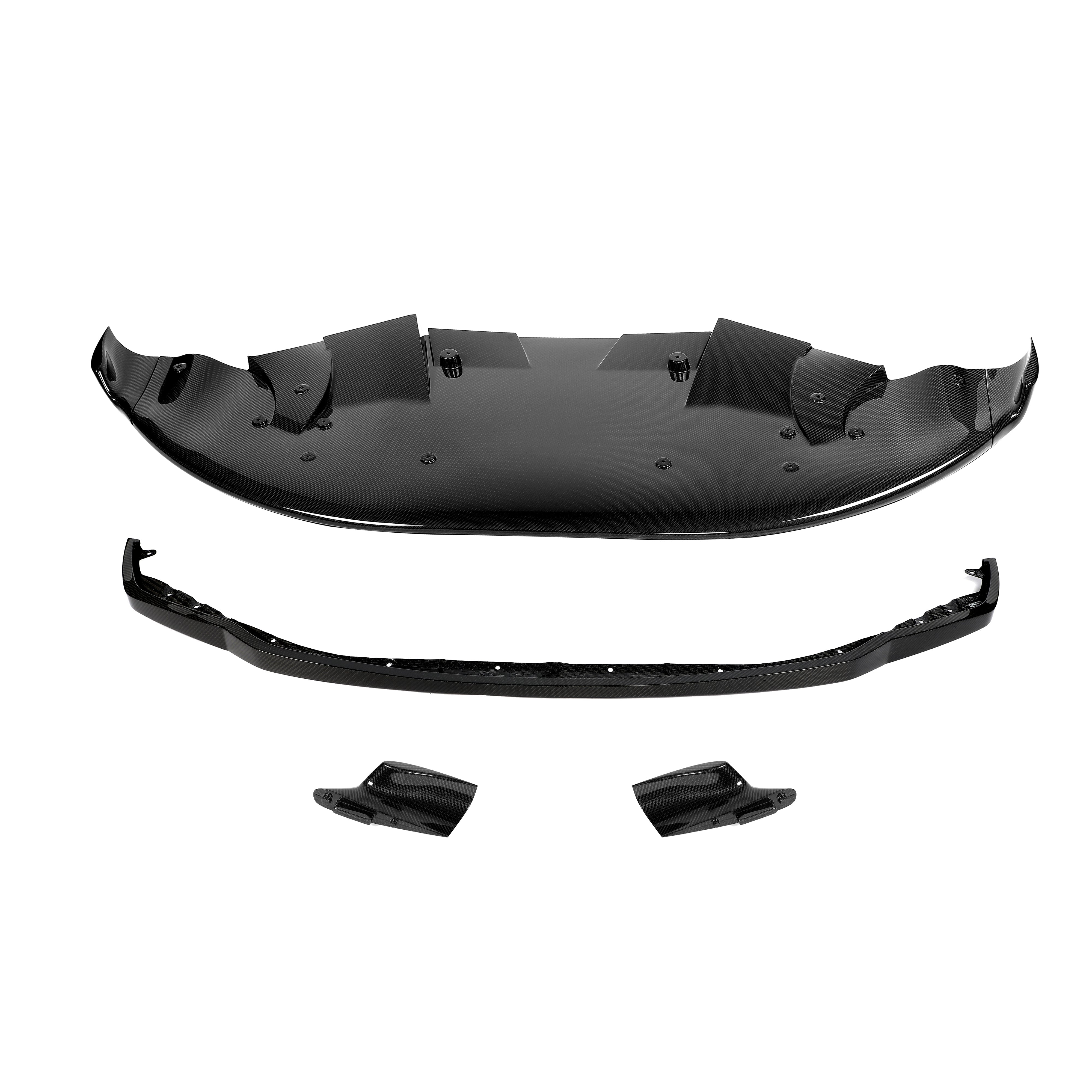 RevoZport Carbon Fiber Splitter & Air Dam Compatible With BMW M4 G82