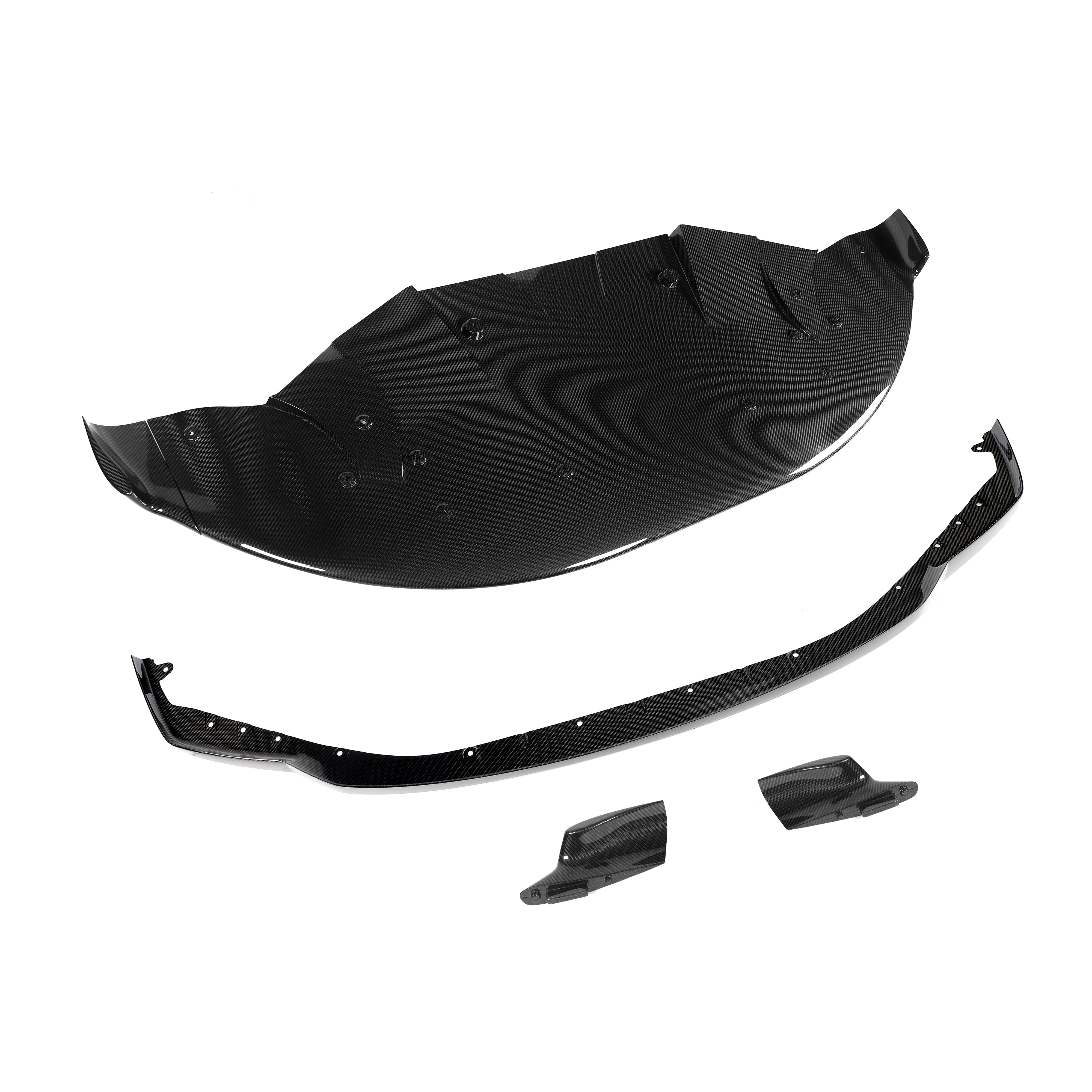 RevoZport Carbon Fiber Splitter & Air Dam Compatible With BMW M4 G82
