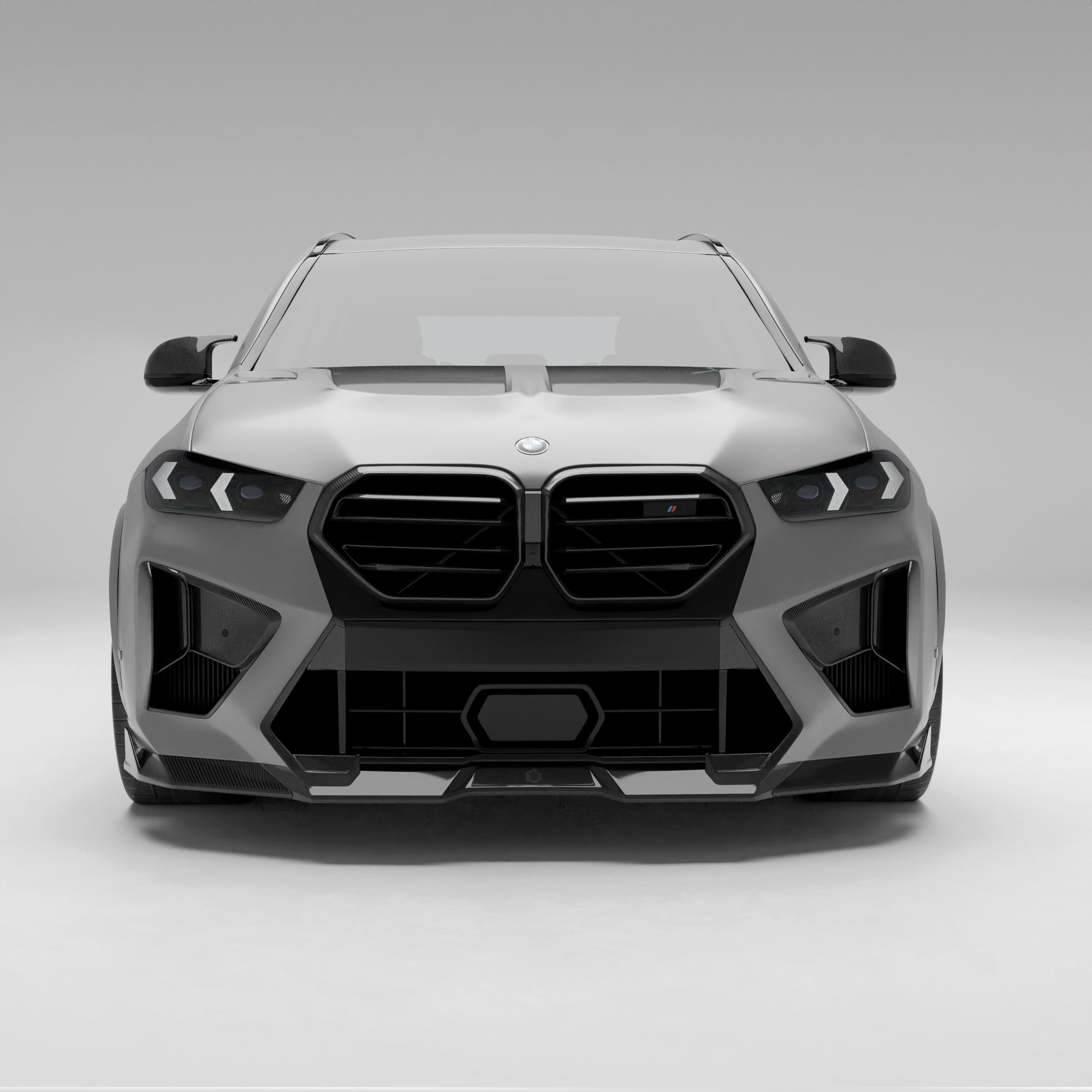 RevoZport Carbon Fiber Front Vents Compatible With BMW X5M F95 LCI