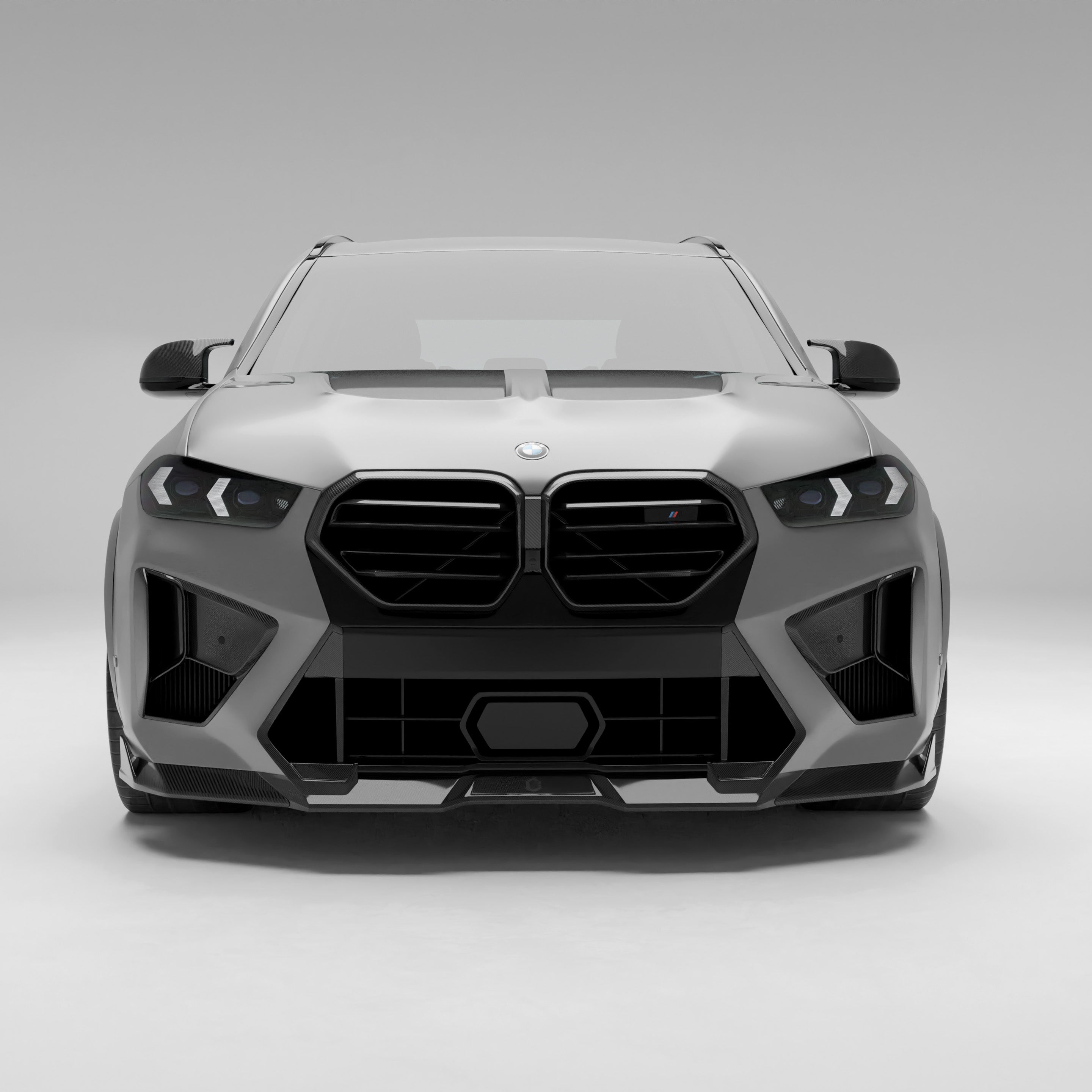 RevoZport Carbon Fiber Front Vents Compatible With BMW X5M F95 LCI