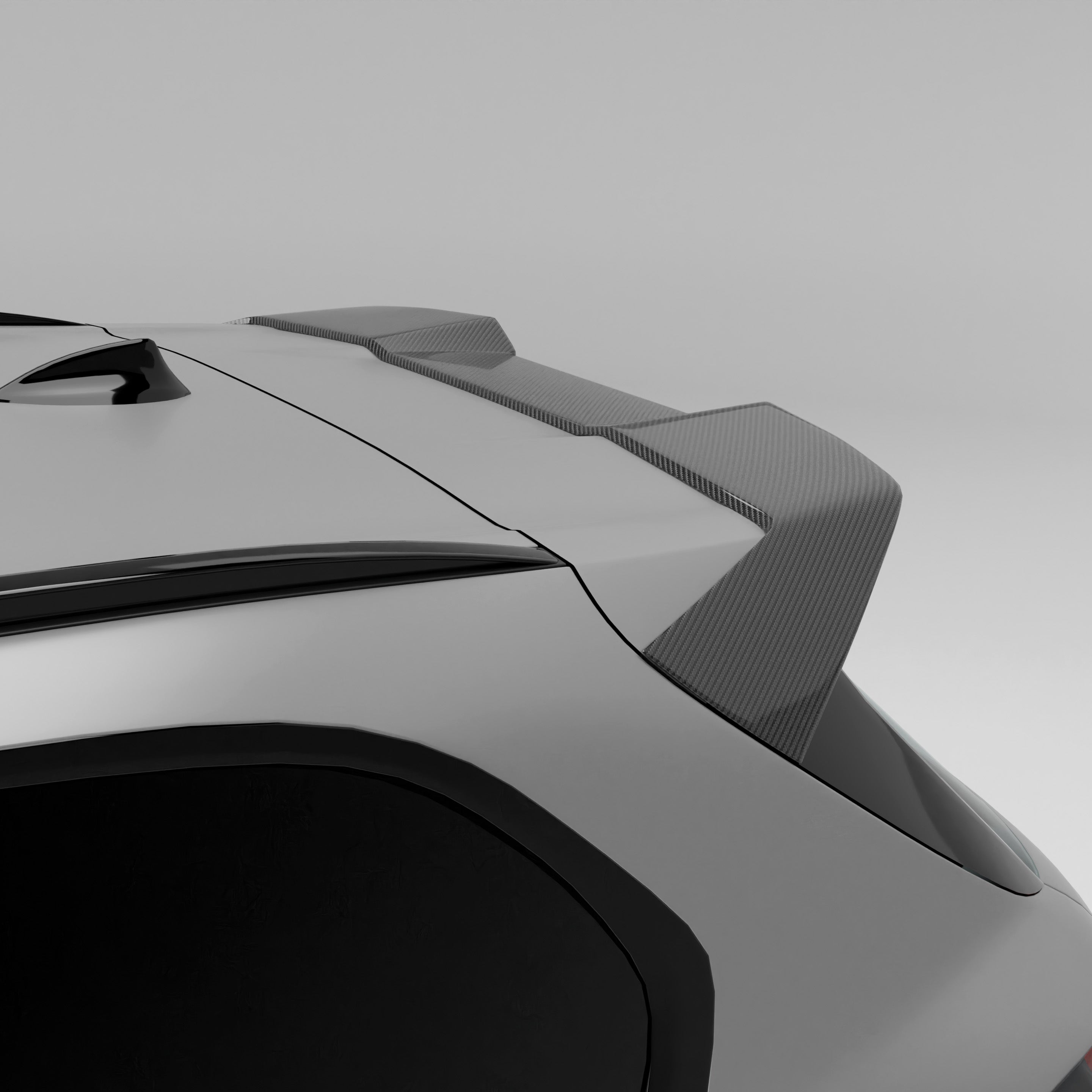 RevoZport Carbon Fiber Roof Spoiler Compatible With BMW X5M F95 LCI