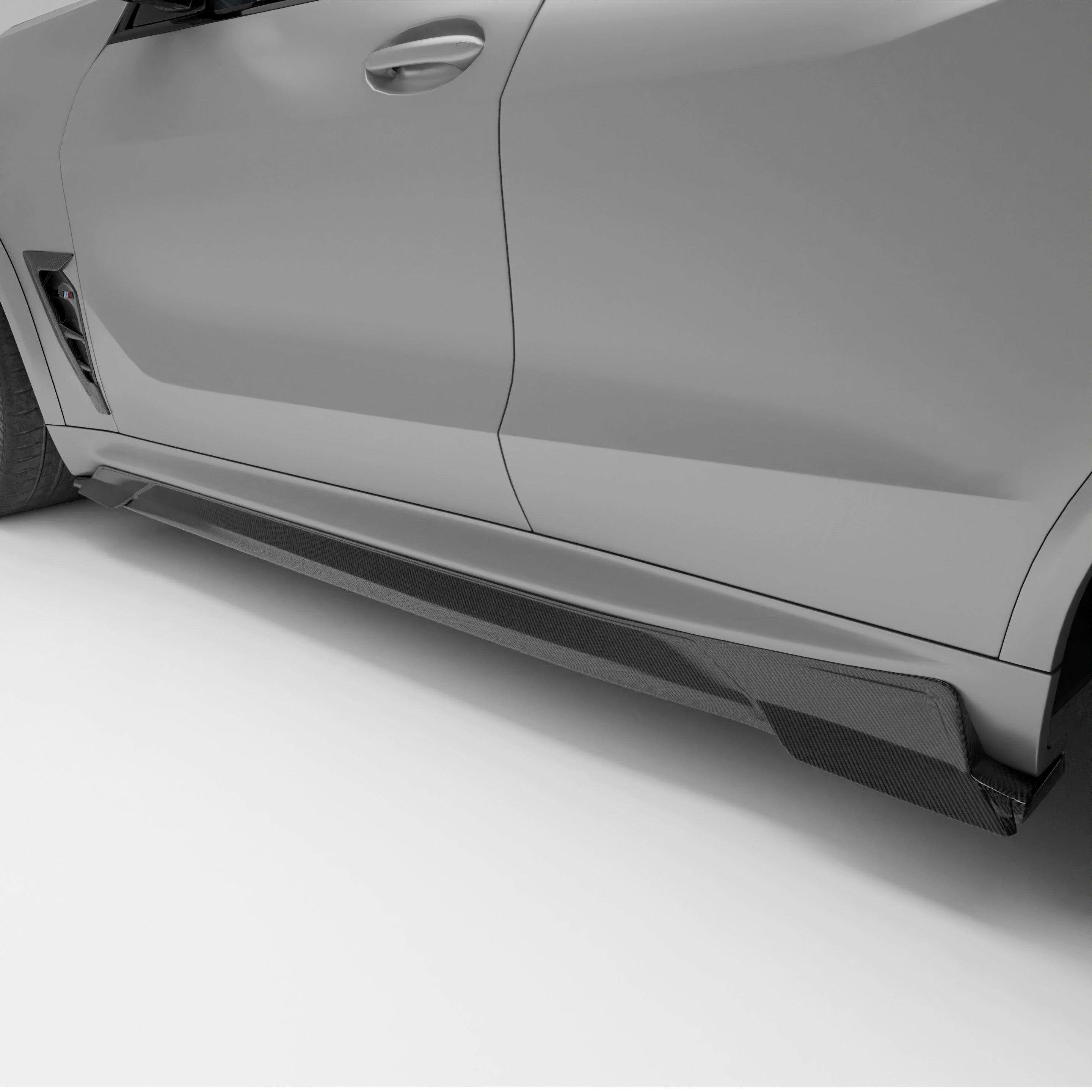 RevoZport Carbon Fiber Side Skirts Compatible With BMW X5M F95 LCI