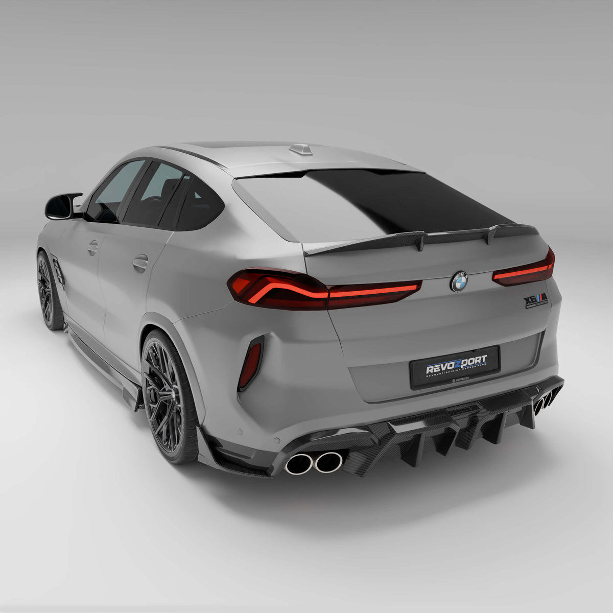 RevoZport Carbon Fiber Bodykit Compatible With BMW X6M F96 LCI