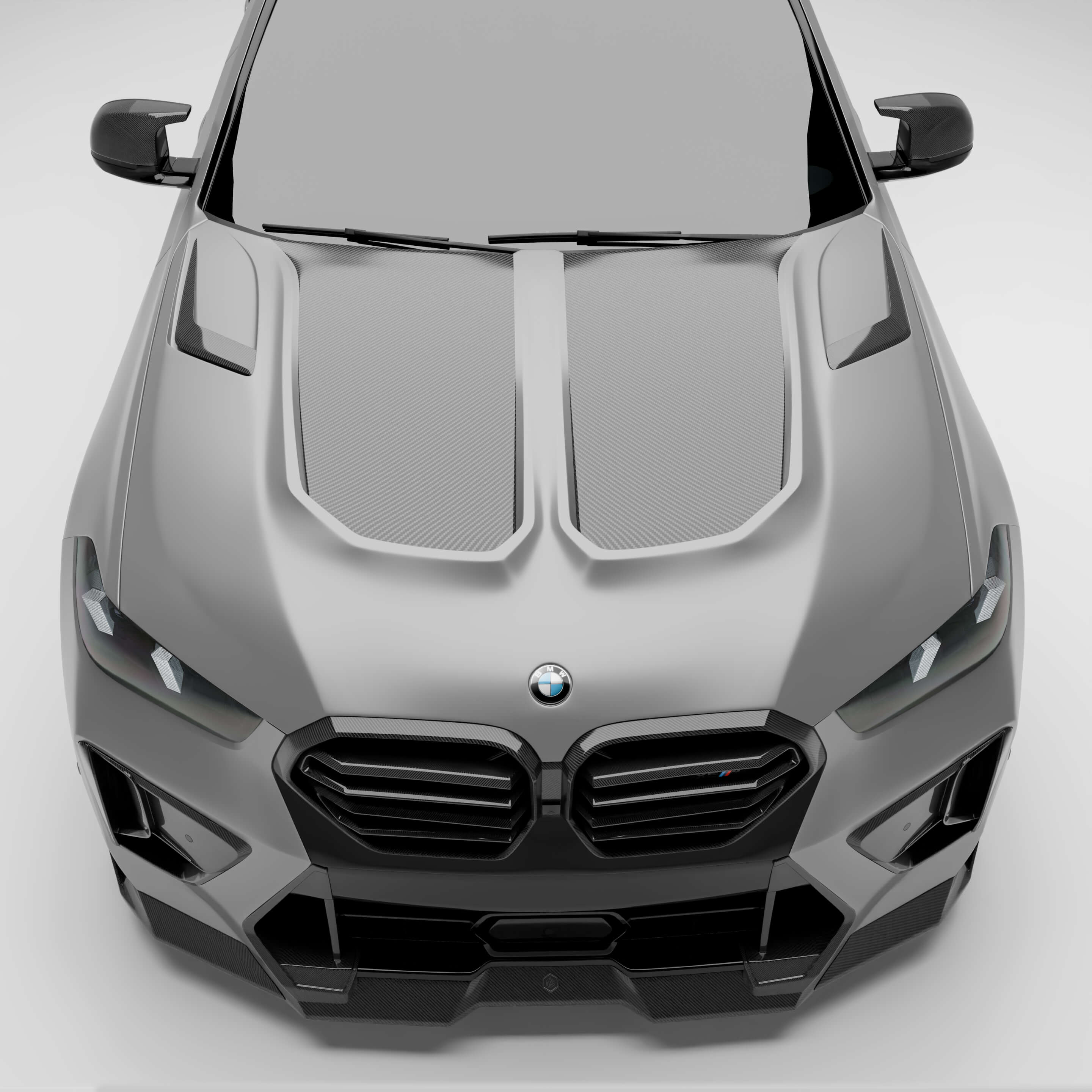 RevoZport Carbon Fiber Hood Compatible With BMW X6M F96 LCI