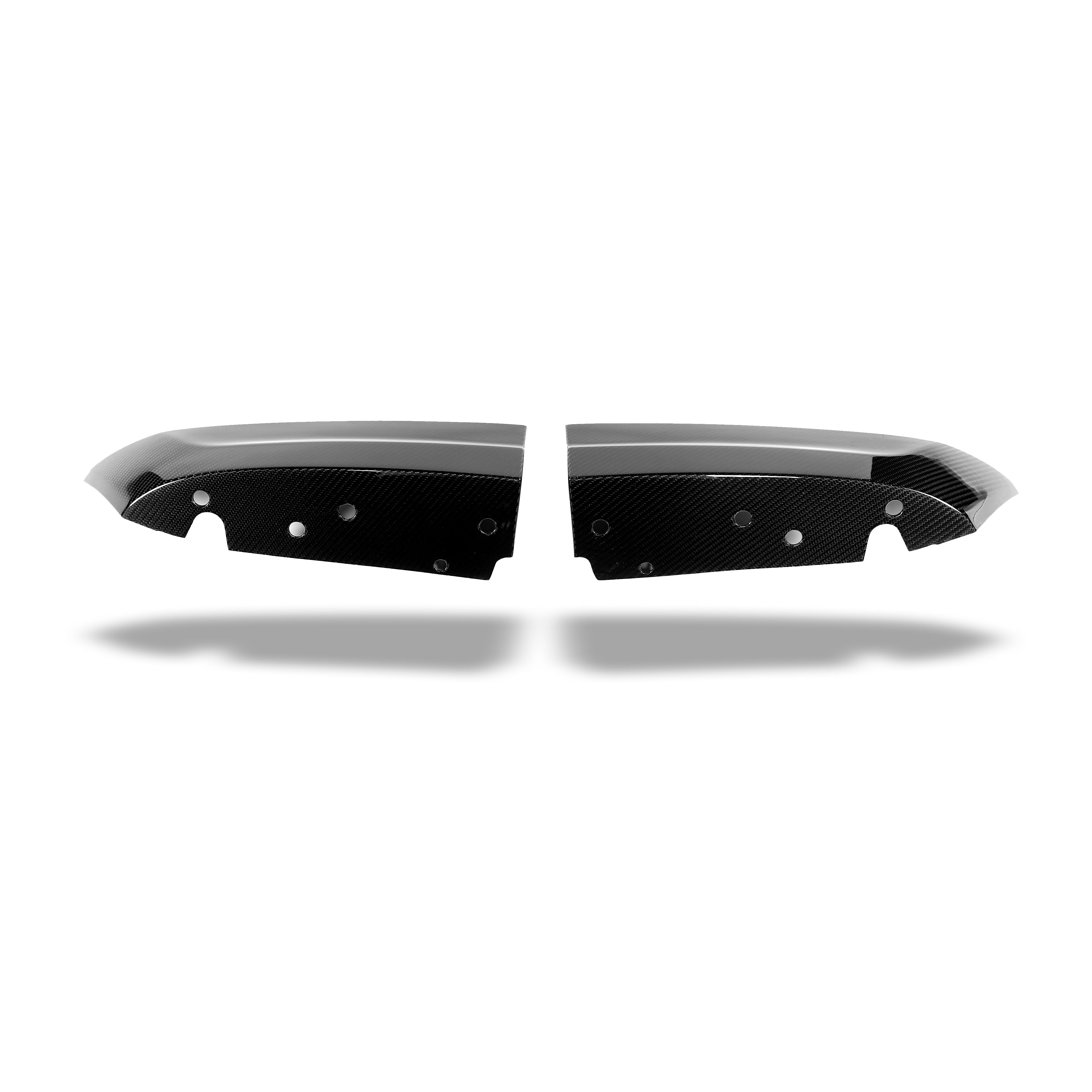 RevoZport Carbon Fiber Rear Bumper Splitter Compatible With BMW X6M F96 LCI