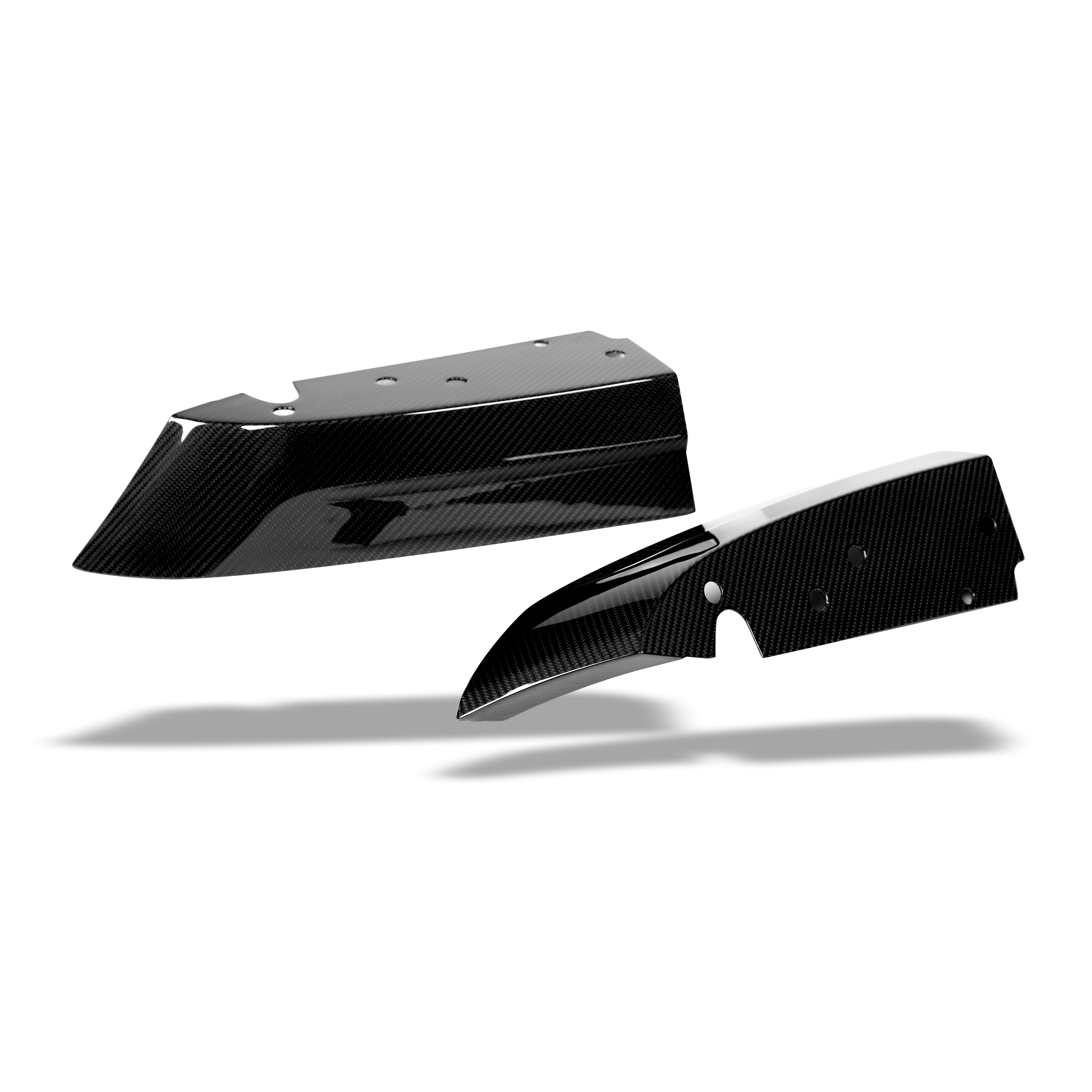 RevoZport Carbon Fiber Rear Bumper Splitter Compatible With BMW X6M F96 LCI