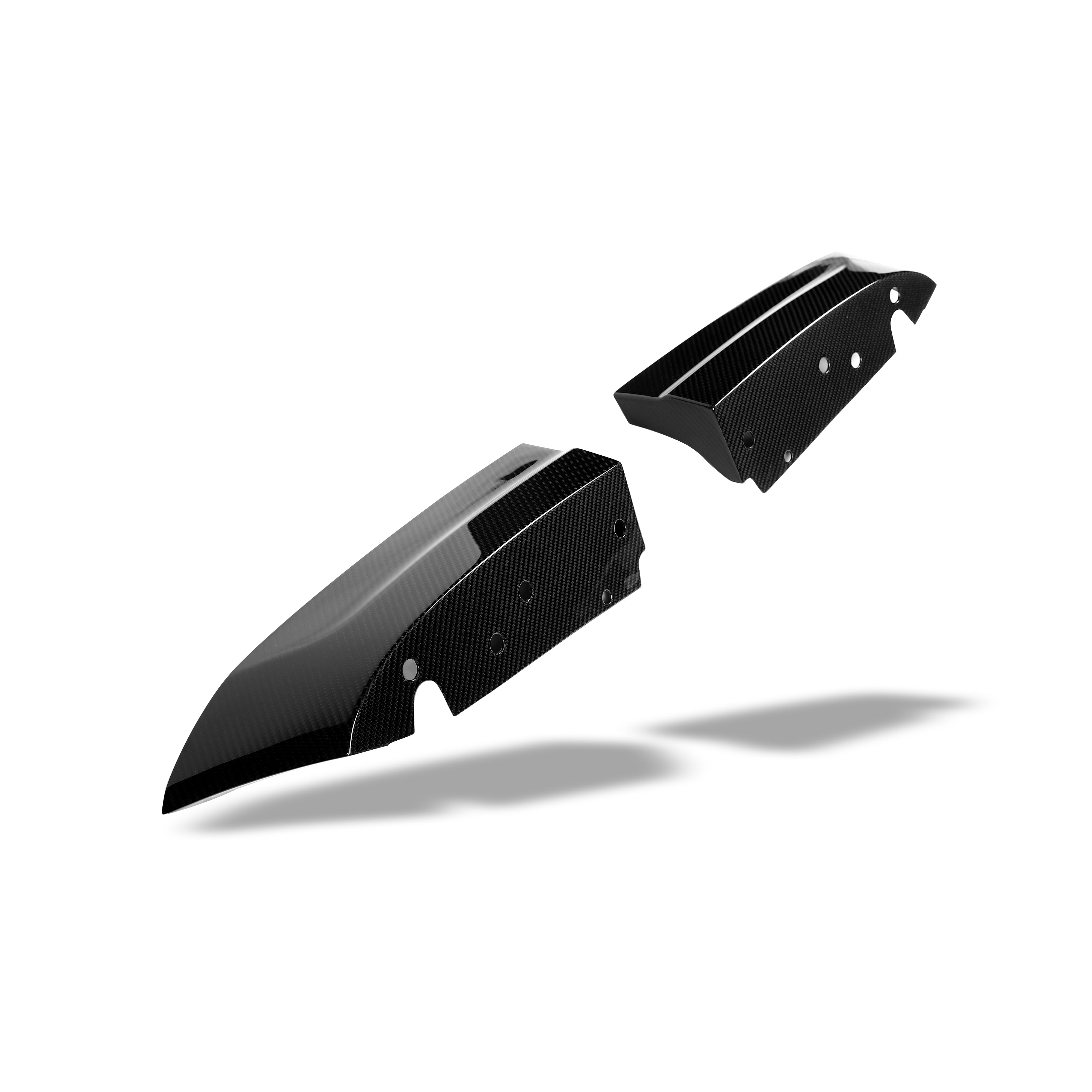 RevoZport Carbon Fiber Rear Bumper Splitter Compatible With BMW X6M F96 LCI