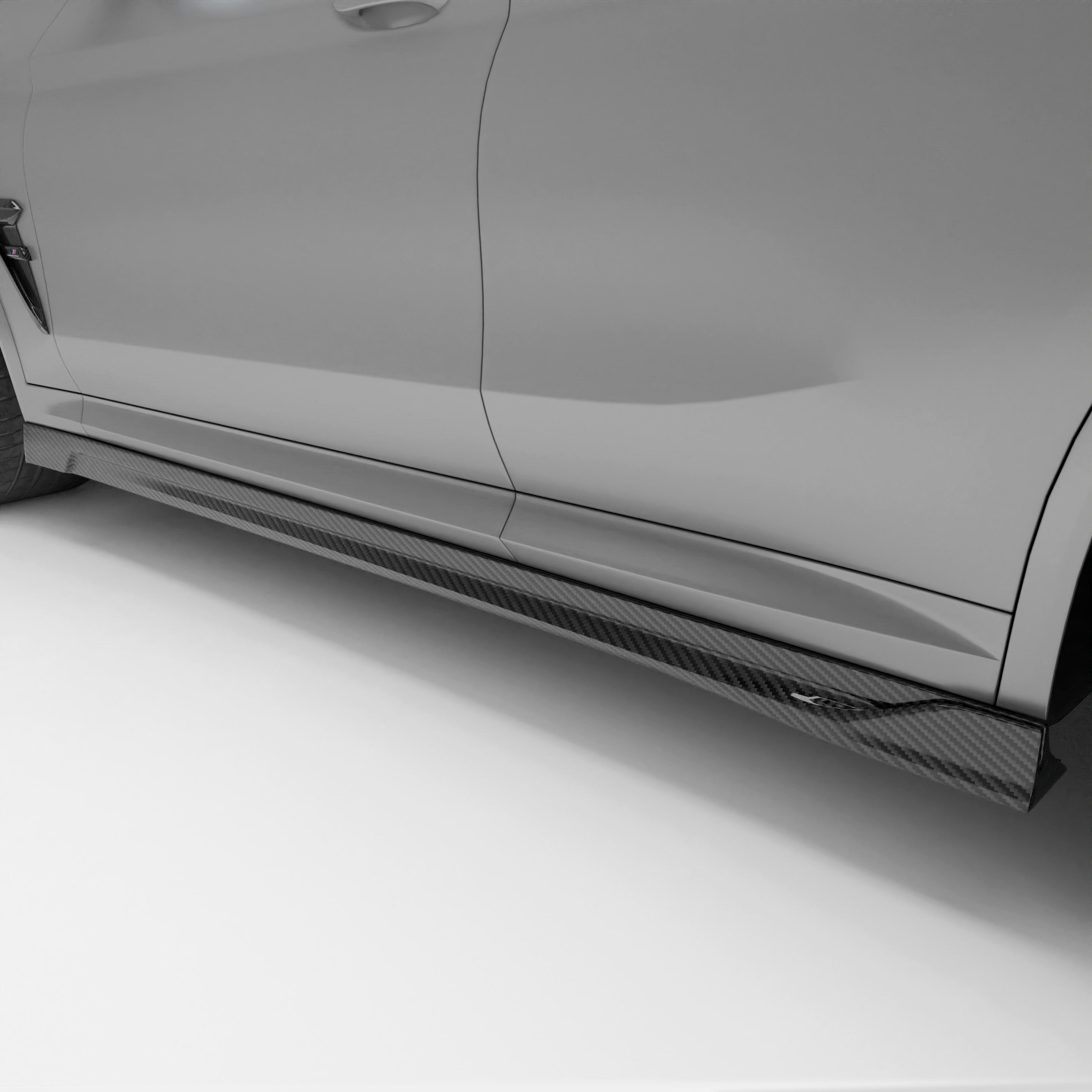 RevoZport Carbon Fiber Side Skirts Compatible With BMW X4M F98 LCI