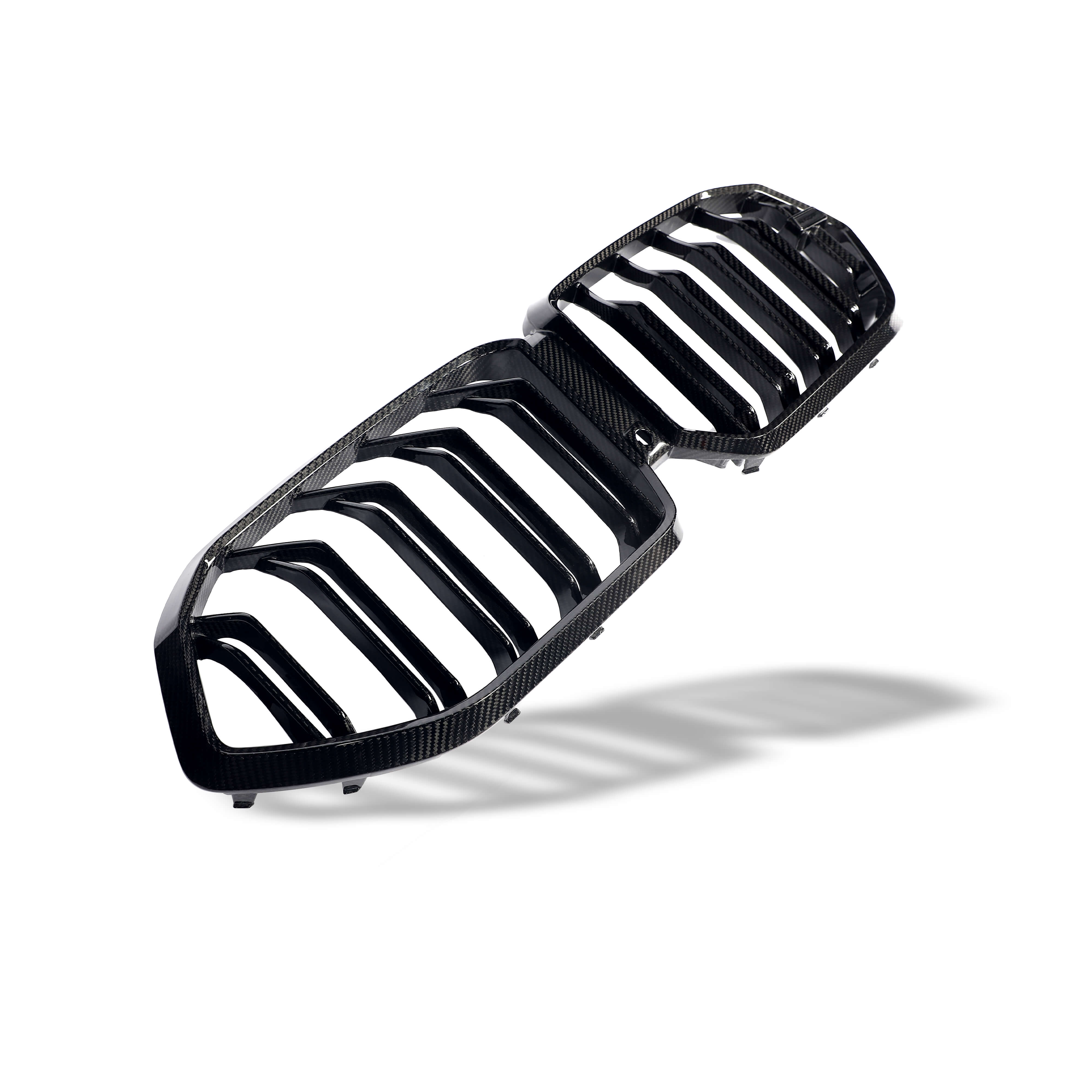 RevoZport Carbon Fiber Grille Compatible With BMW X6M F96 PRE LCI