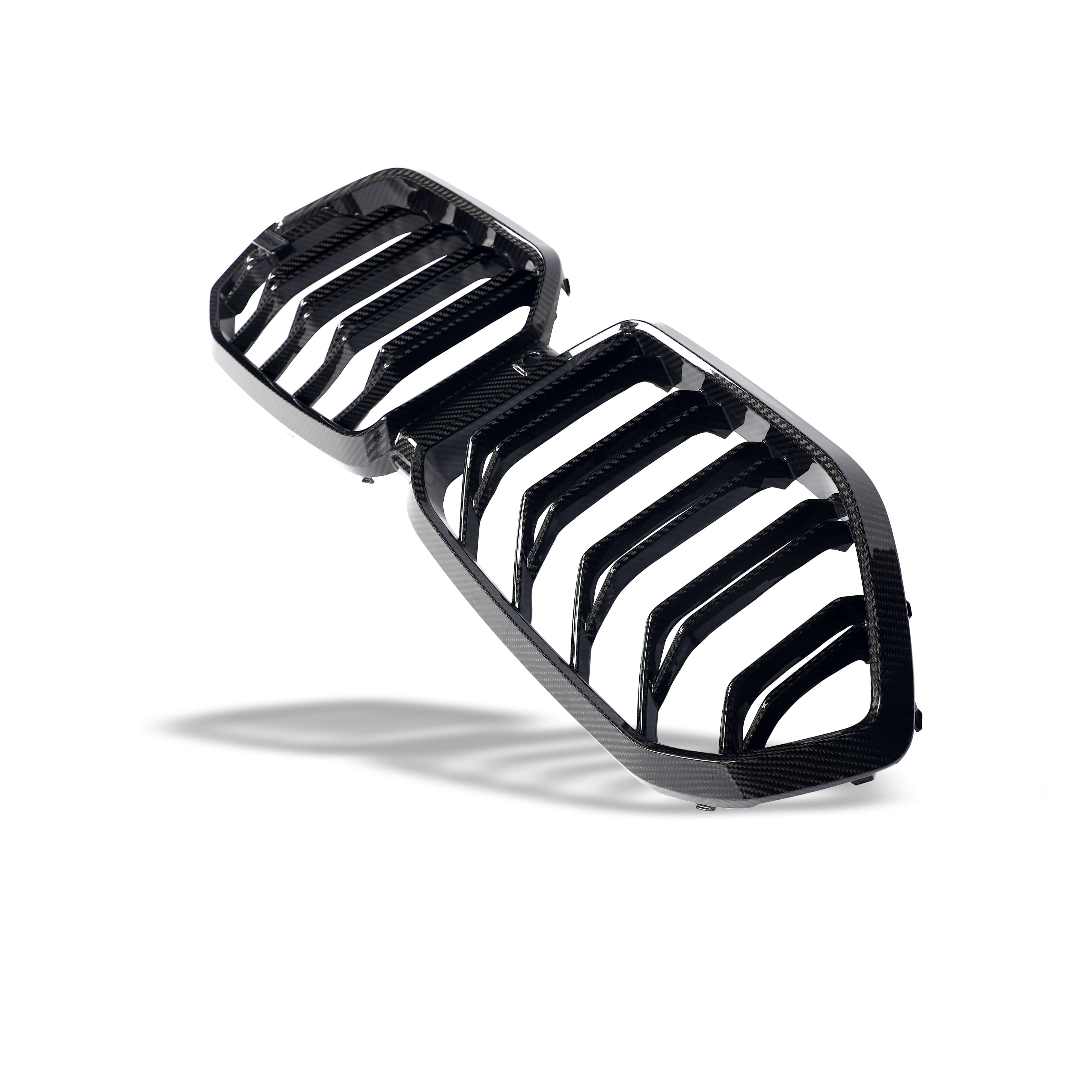 RevoZport Carbon Fiber Grille Compatible With BMW X6M F96 PRE LCI