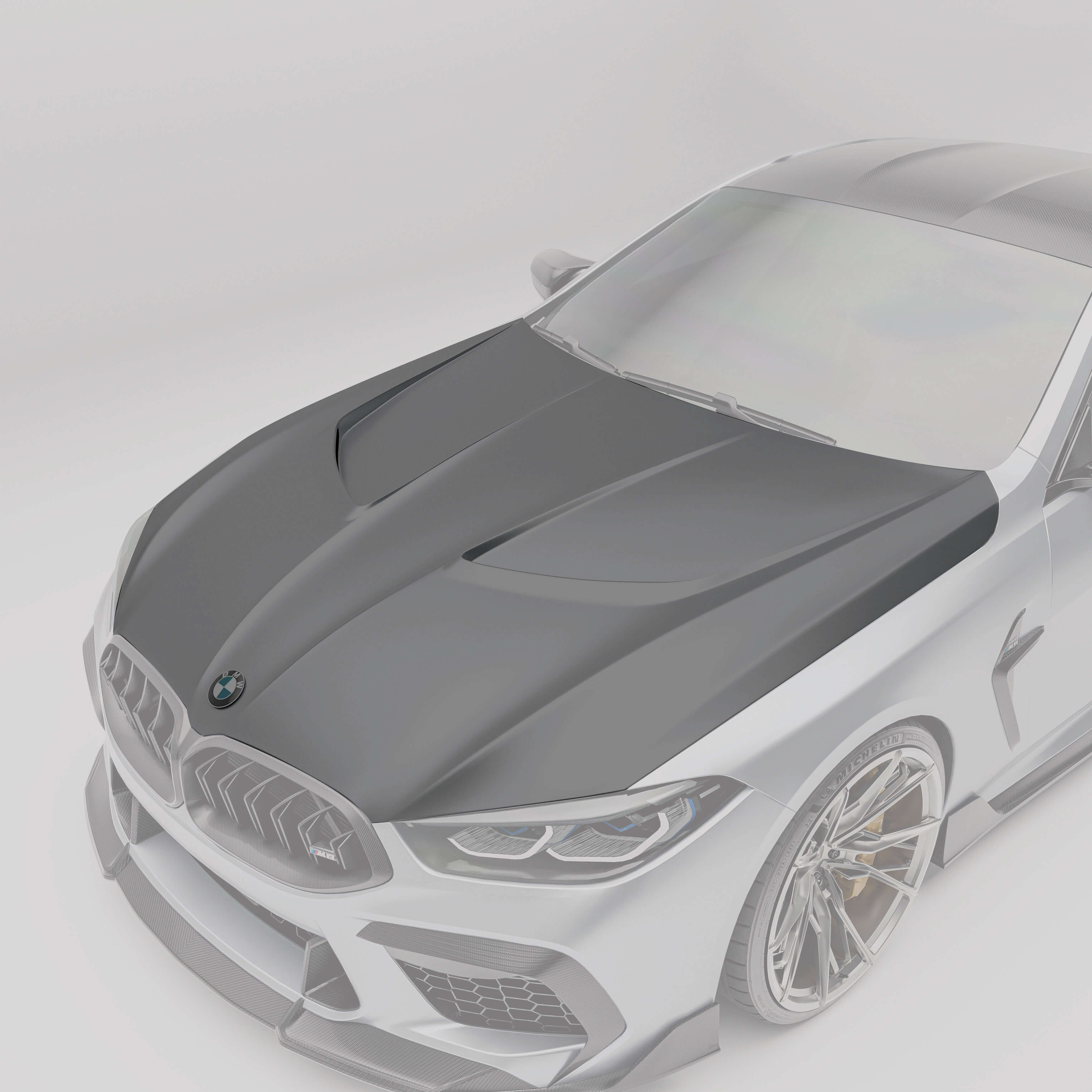 RevoZport Carbon Fiber Hood Compatible With BMW M8 F91 F92 F93