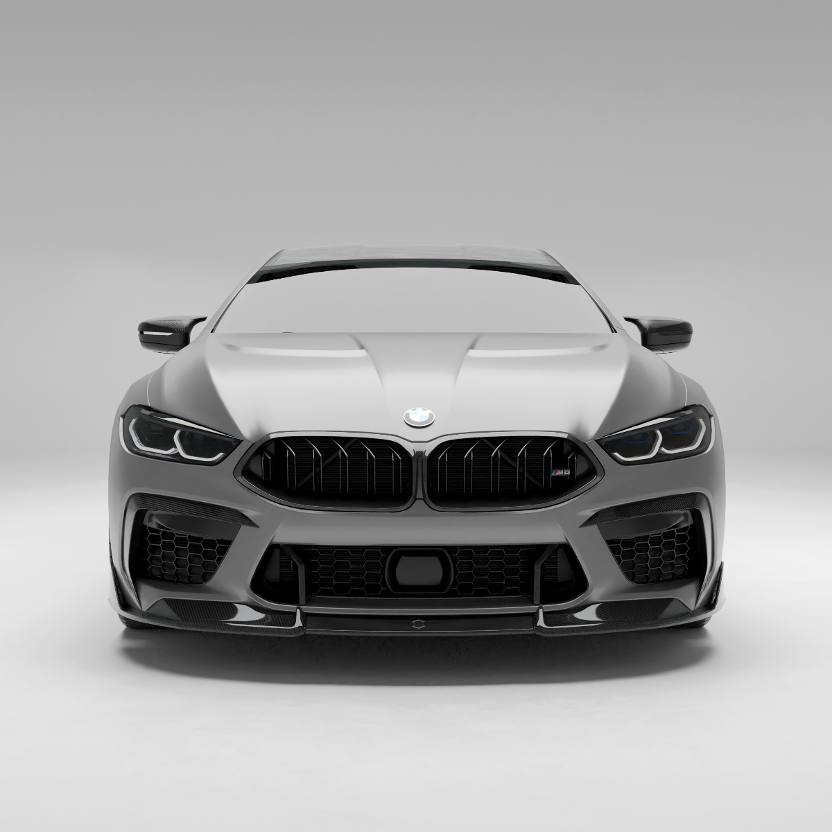 RevoZport Carbon Fiber Air Intake Trim Compatible With BMW M8 F93