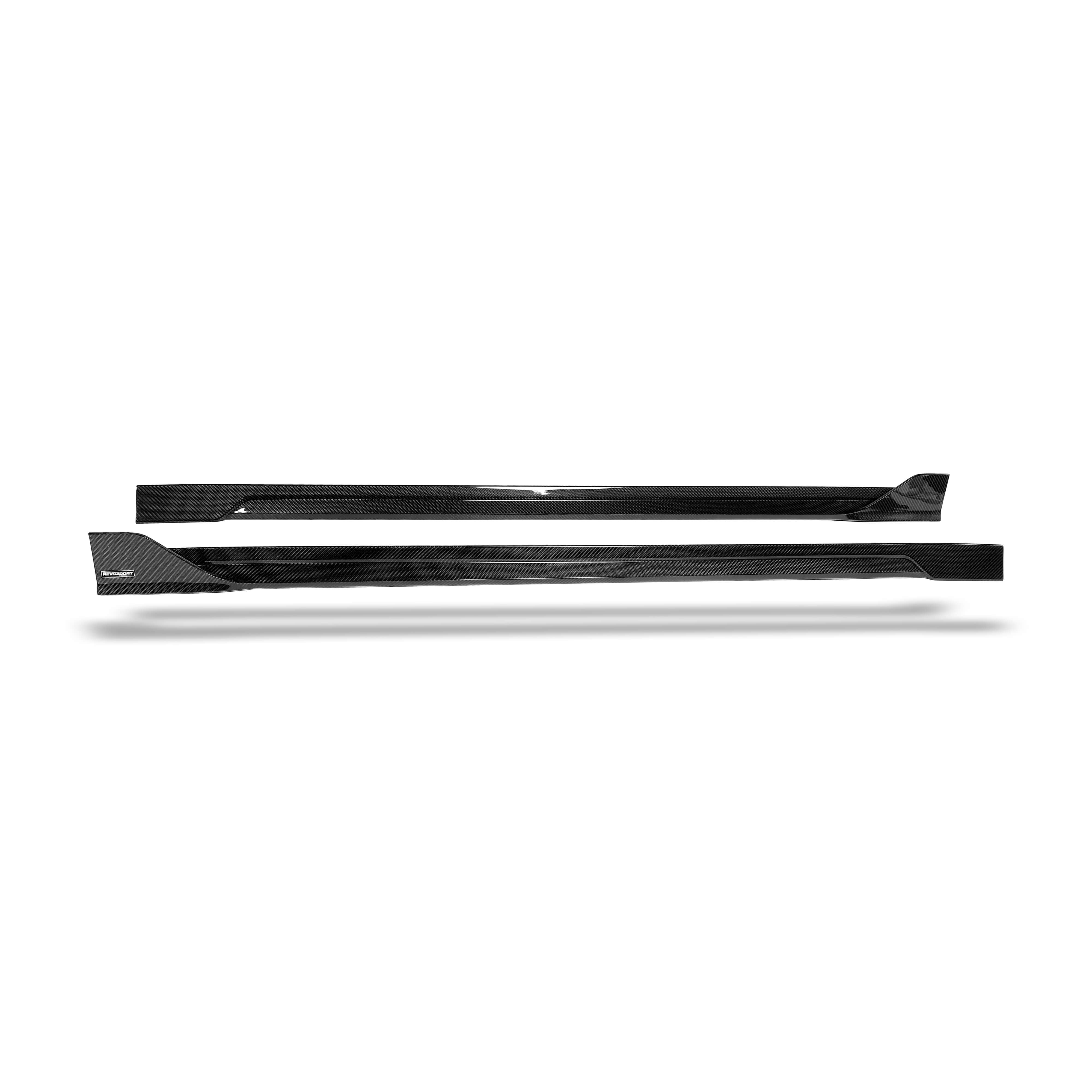 RevoZport Carbon Fiber Side Skirts Compatible With BMW X3M F97 LCI