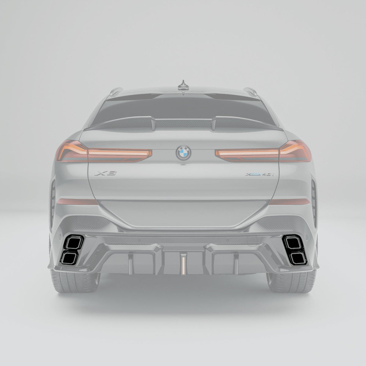 RevoZport 3D Printed Alloy Exhaust Tips Compatible With BMW X6 G06 LCI