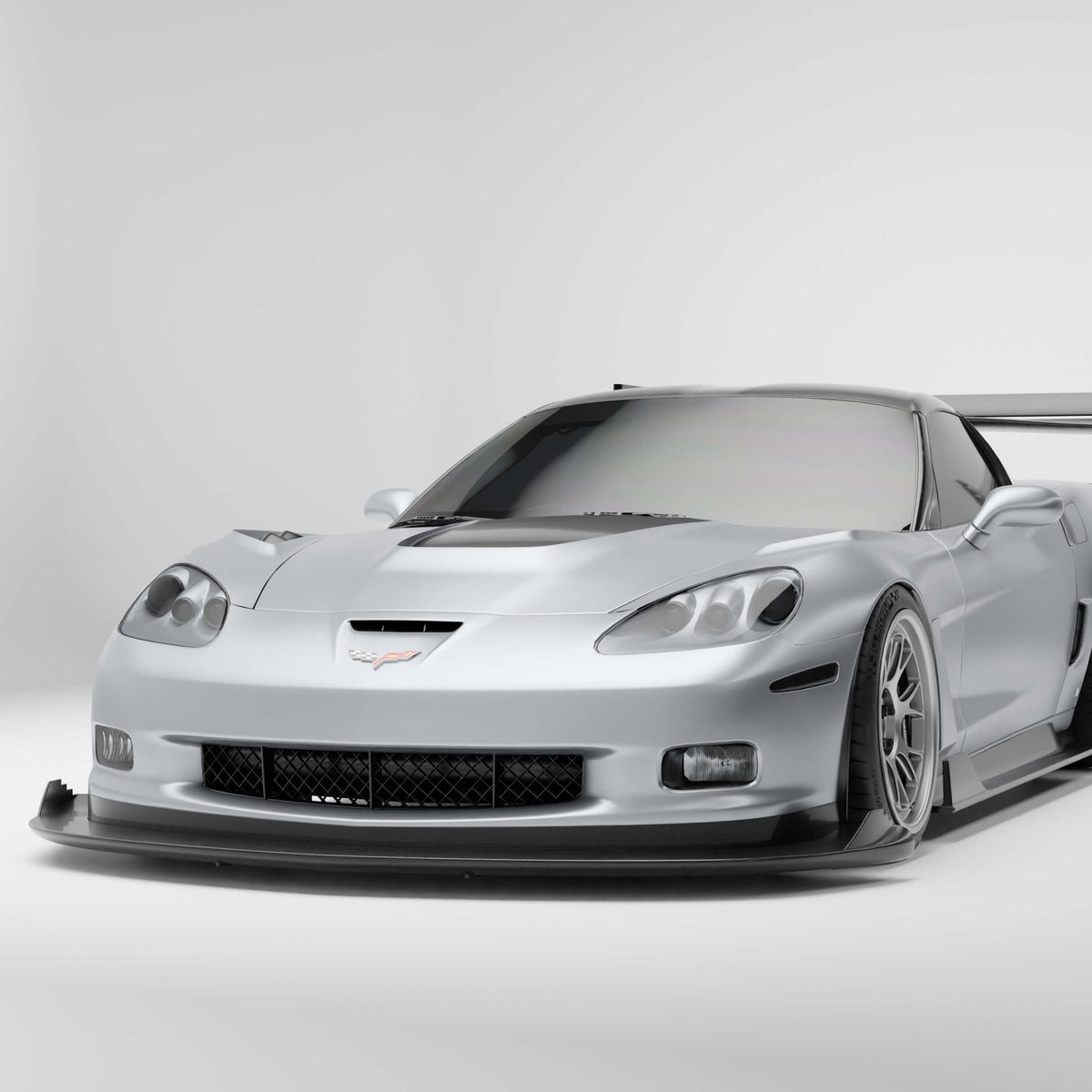 RevoZport Carbon Fiber Mirror Covers Compatible With Chevrolet Corvette C6