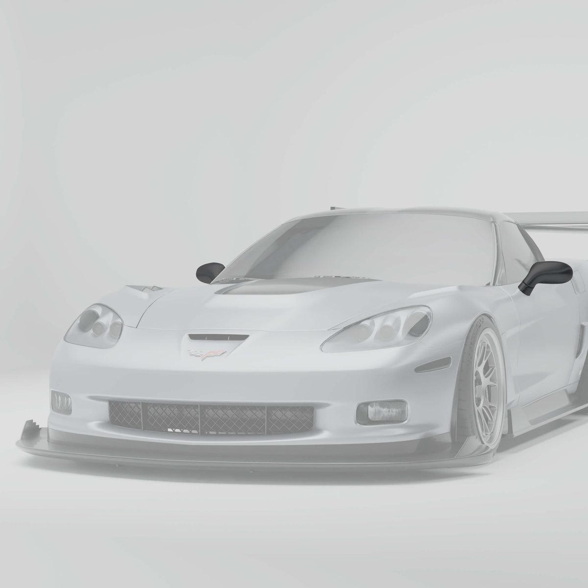RevoZport Carbon Fiber Mirror Covers Compatible With Chevrolet Corvette C6