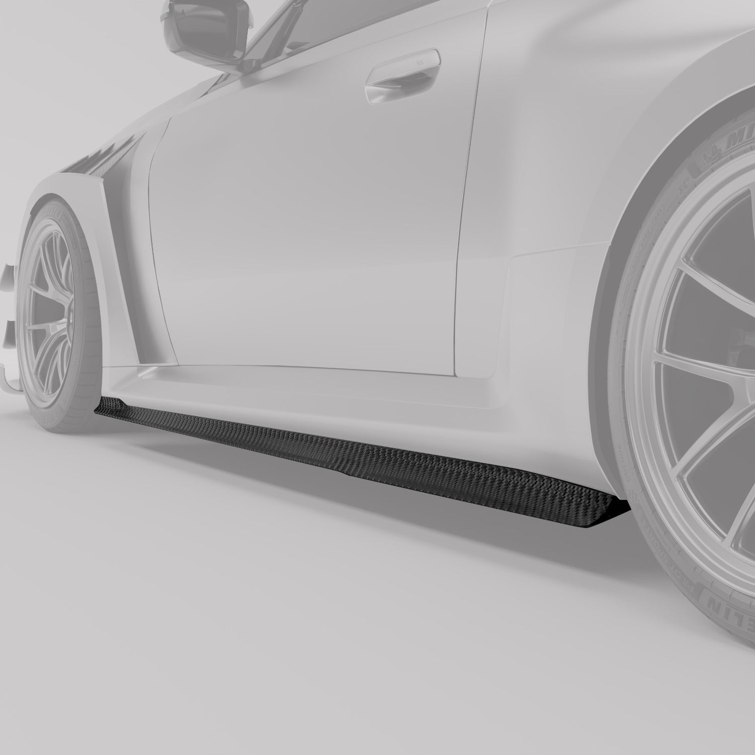 RevoZport Carbon Fiber Aero Side Skirts Compatible With BMW M2 G87