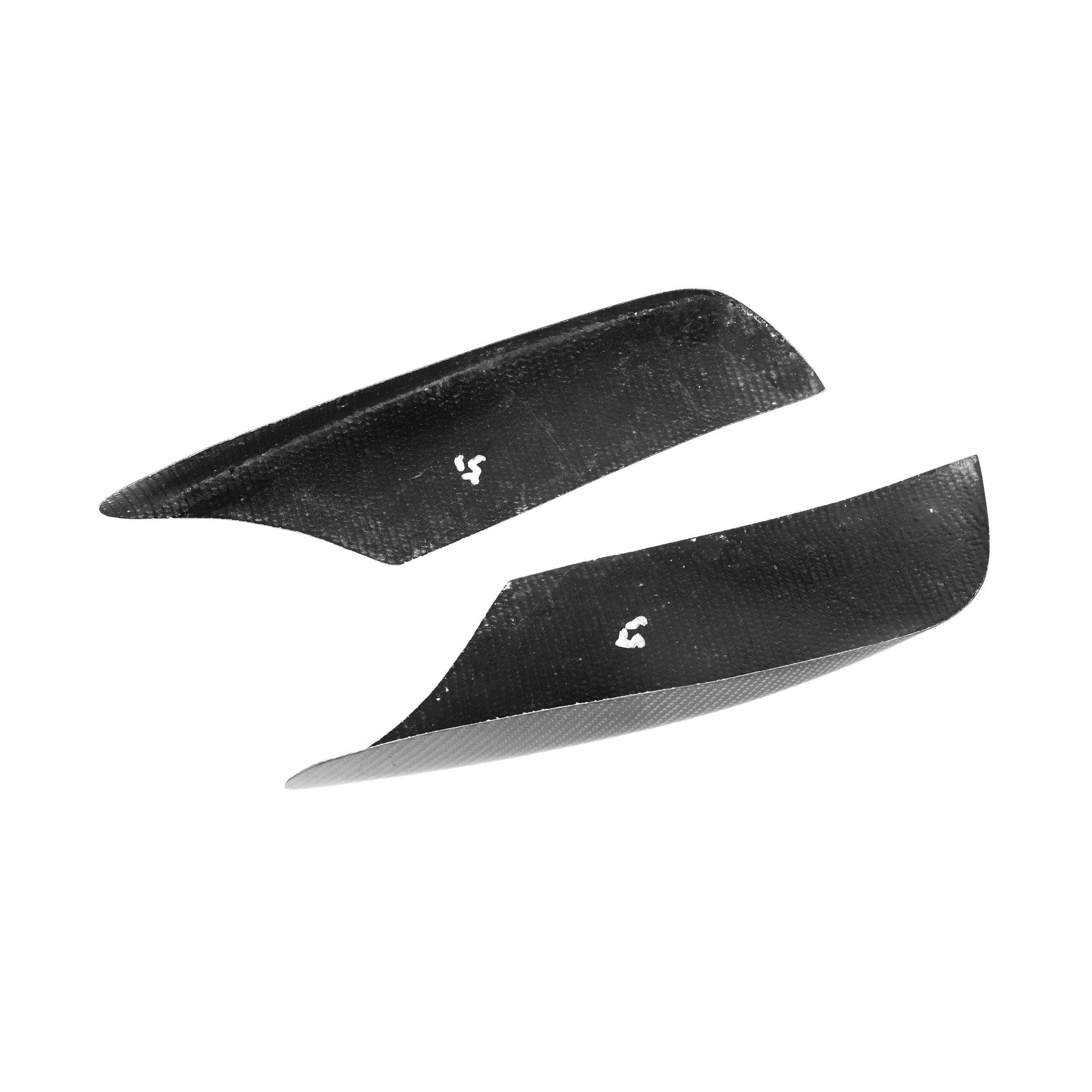 V1 Carbon Fiber Front Bumper Upper Trims - Compatible with BMW M6 (F06/F12/F13)